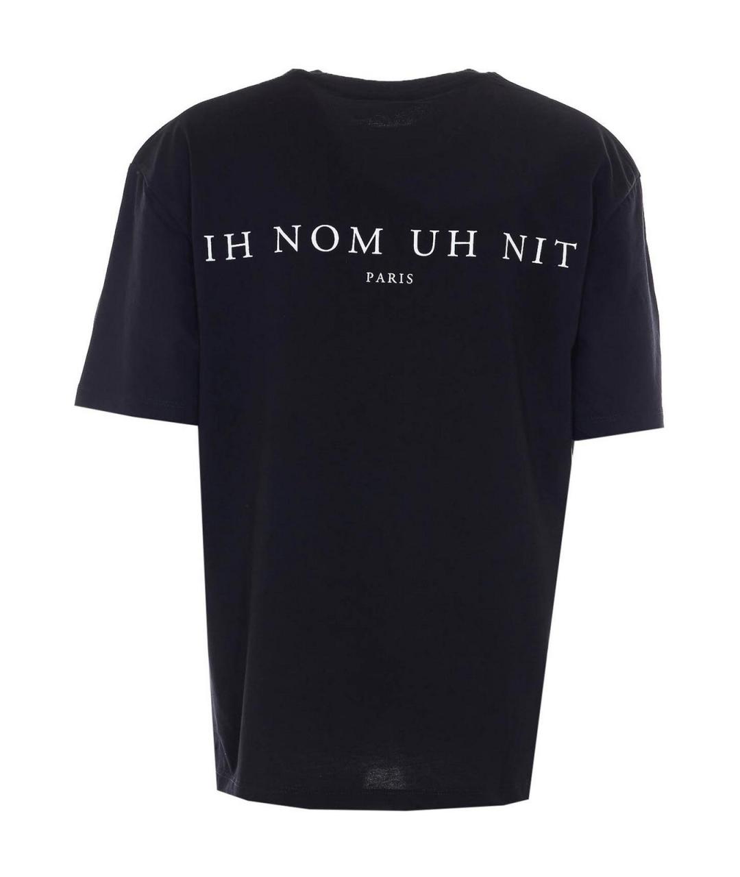 IH NOM UH NIT Черная хлопковая футболка, фото 2