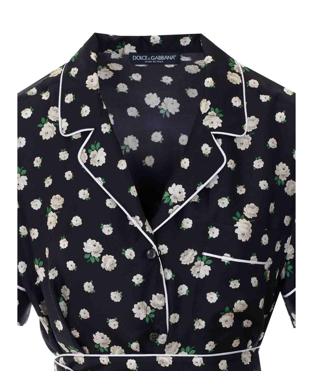 DOLCE&GABBANA Мульти шелковая рубашка, фото 4