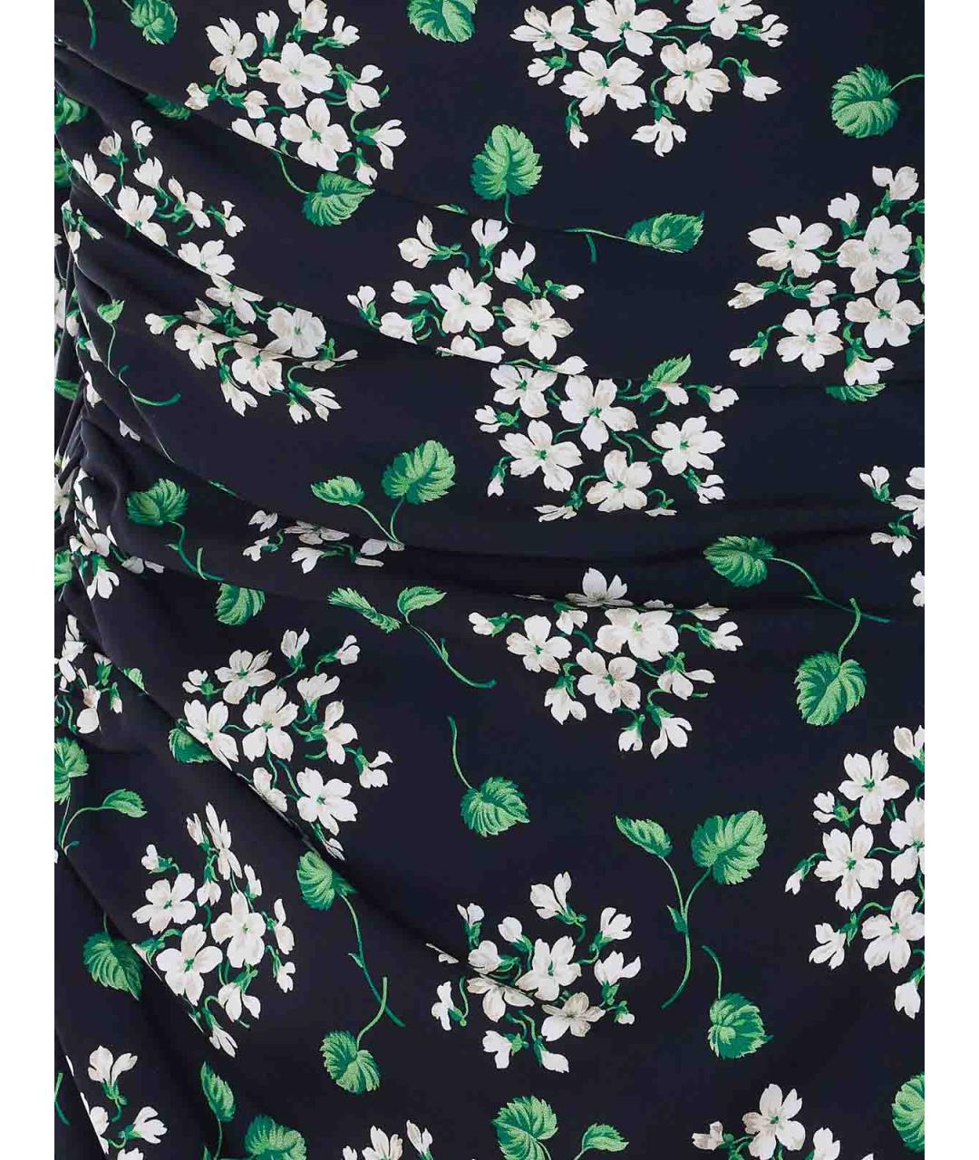 DOLCE&GABBANA Мульти шелковое повседневное платье, фото 3