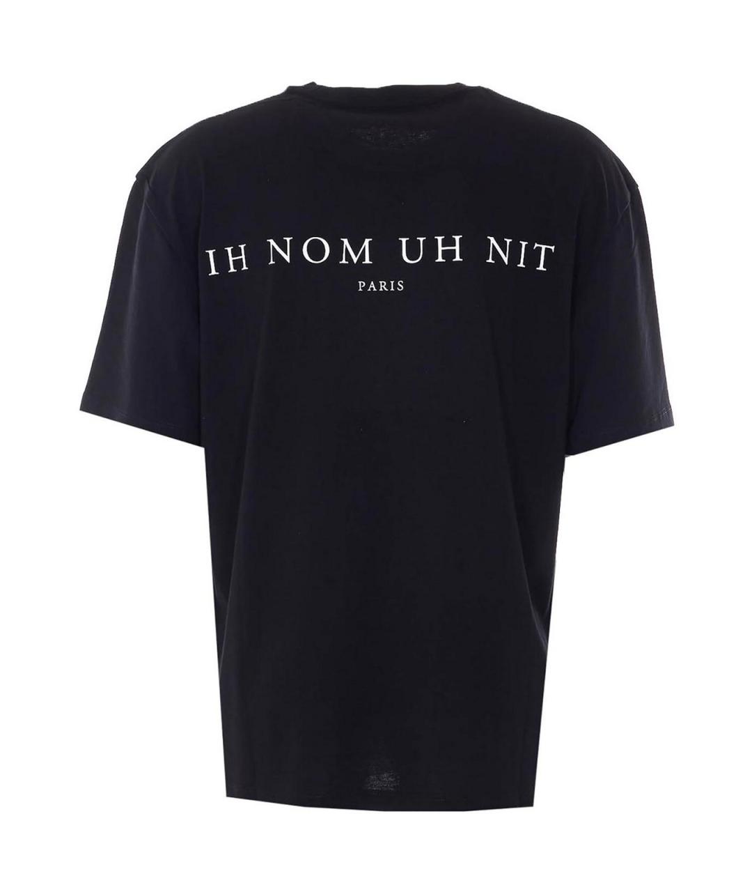 IH NOM UH NIT Черная хлопковая футболка, фото 2