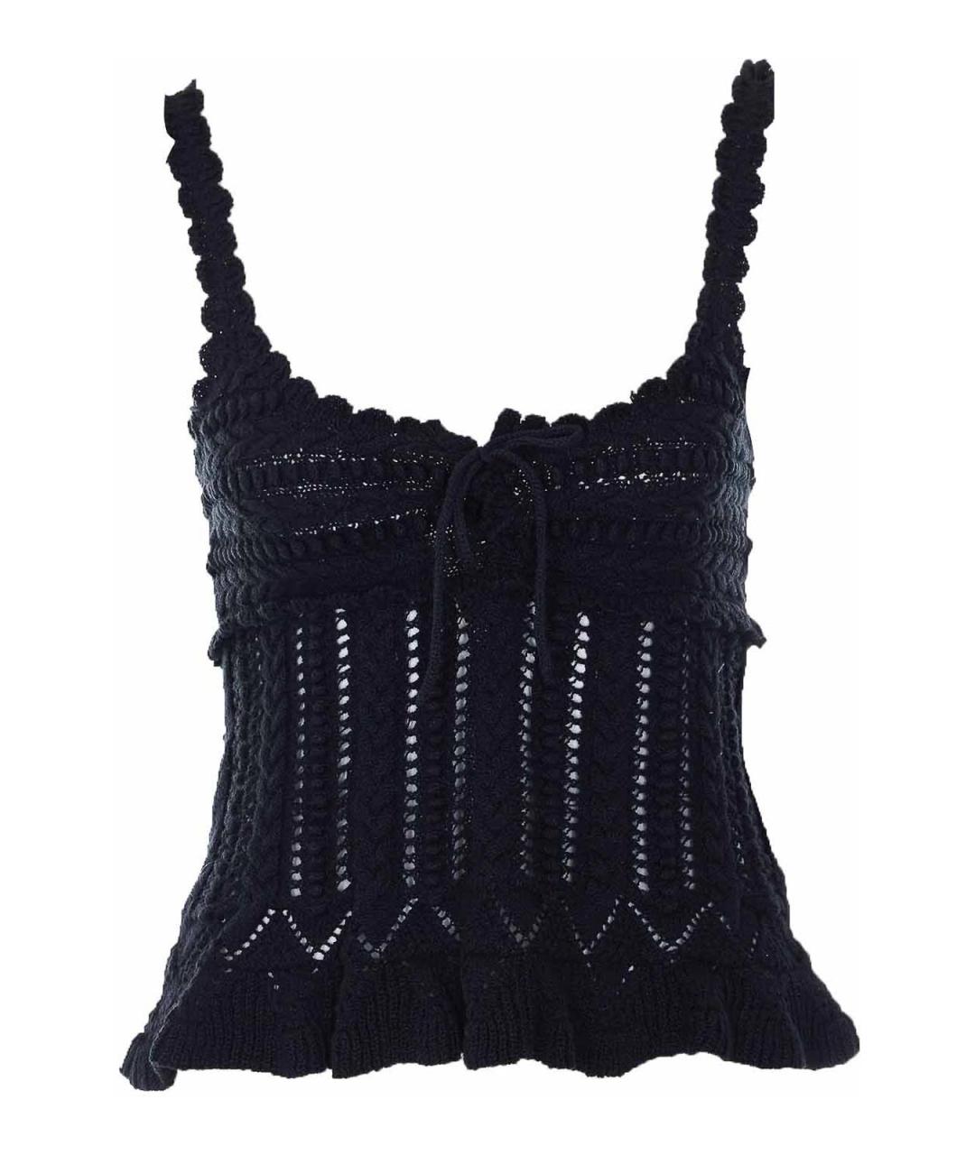 ISABEL MARANT Черная хлопковая майка, фото 1