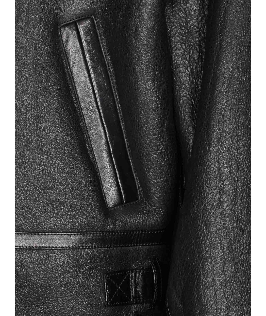 SAINT LAURENT Черная кожаная куртка, фото 3