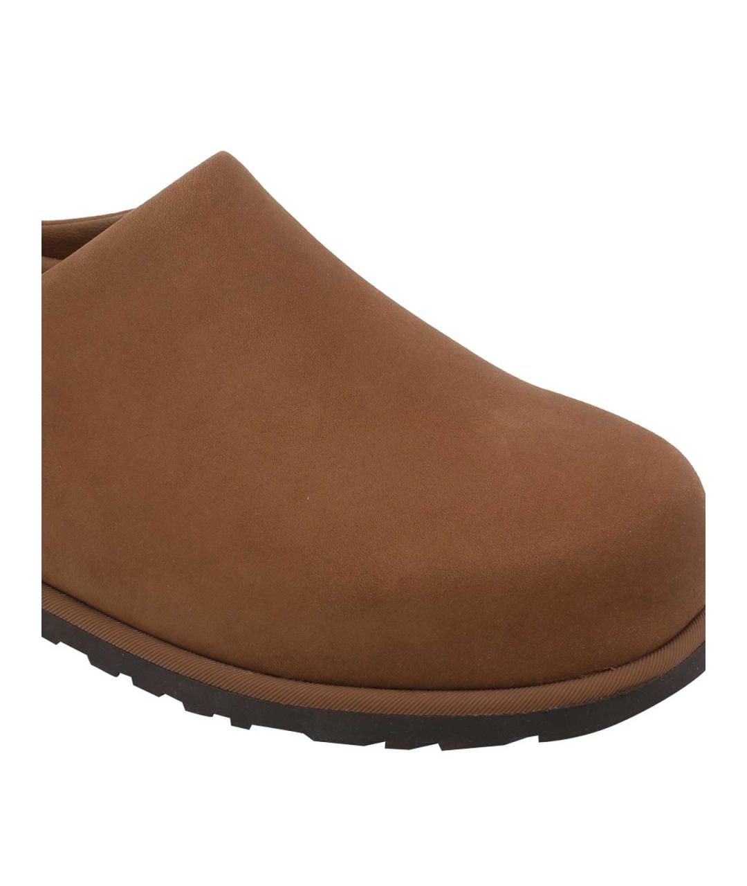 UGG AUSTRALIA Коричневые замшевые слипоны, фото 4