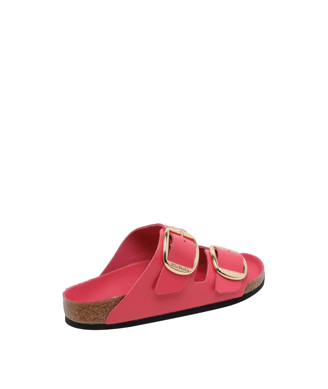 BIRKENSTOCK Красные кожаные шлепанцы, фото 3