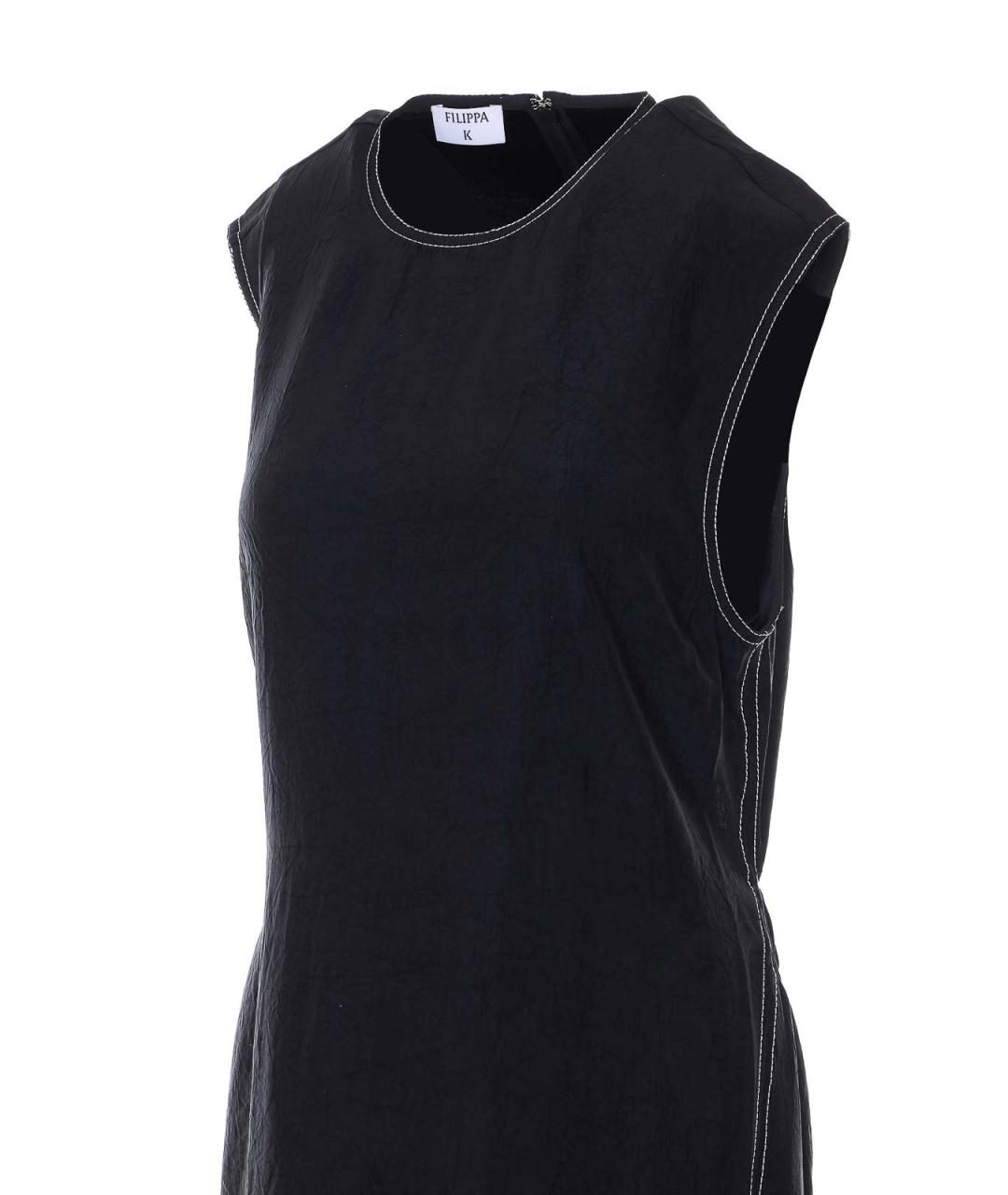 FILIPPA K Черное ацетатное повседневное платье, фото 3