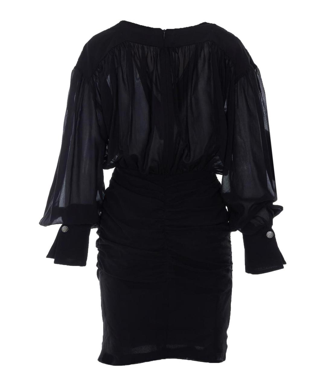 PINKO Черное вискозное коктейльное платье, фото 2