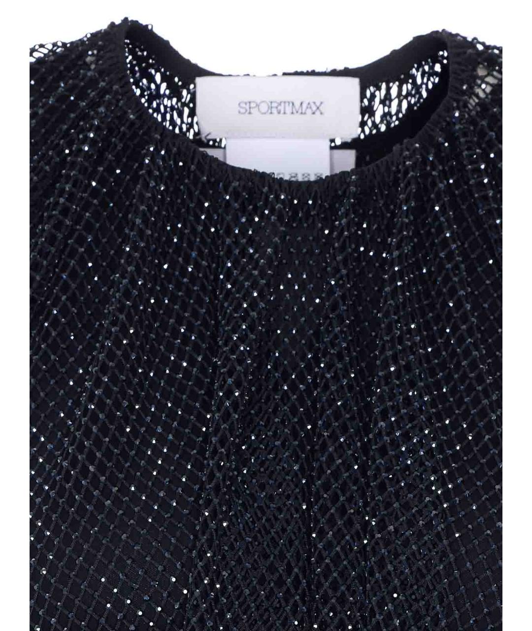 SPORTMAX Черная блузы, фото 4