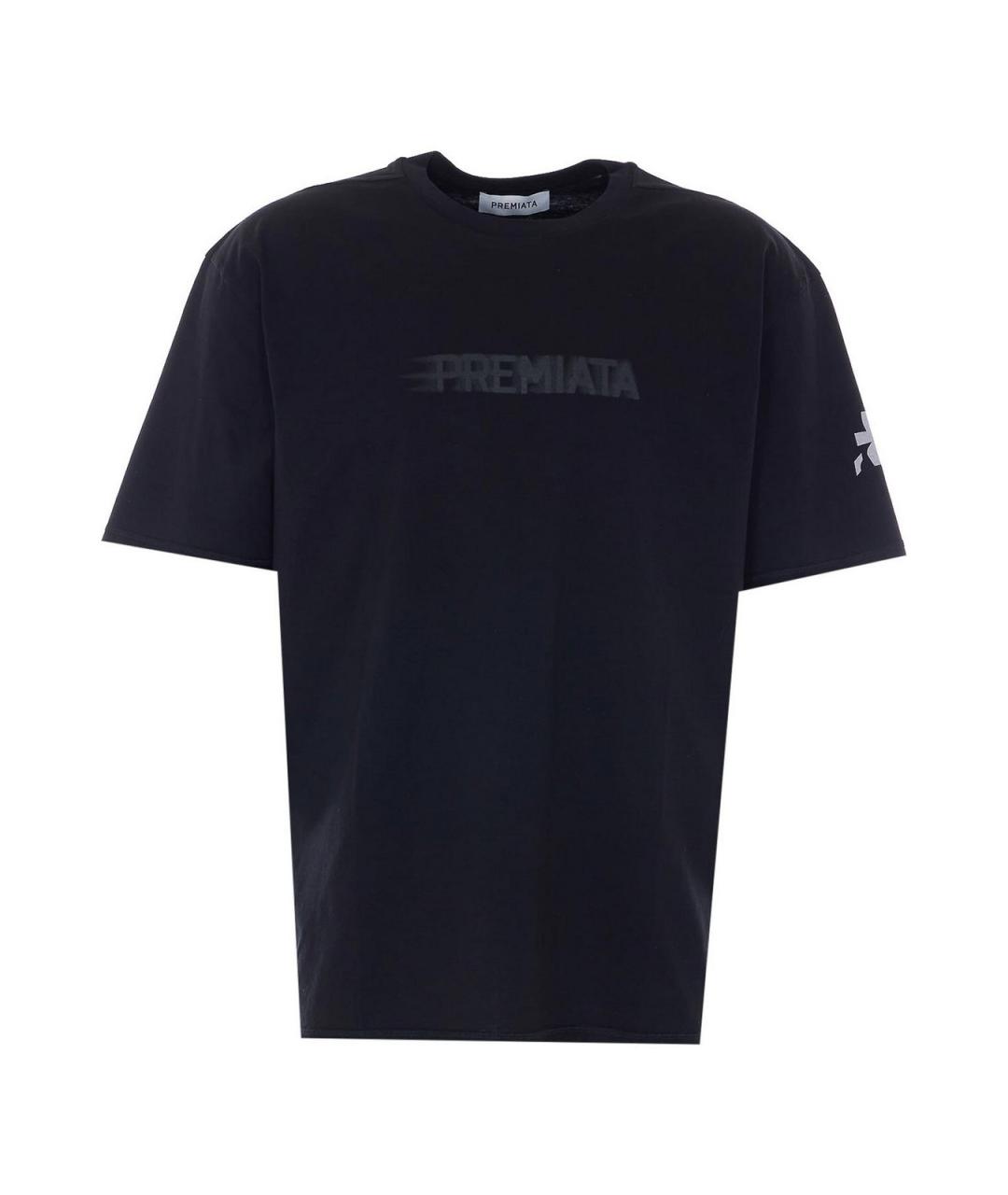 PREMIATA Черная хлопковая футболка, фото 1