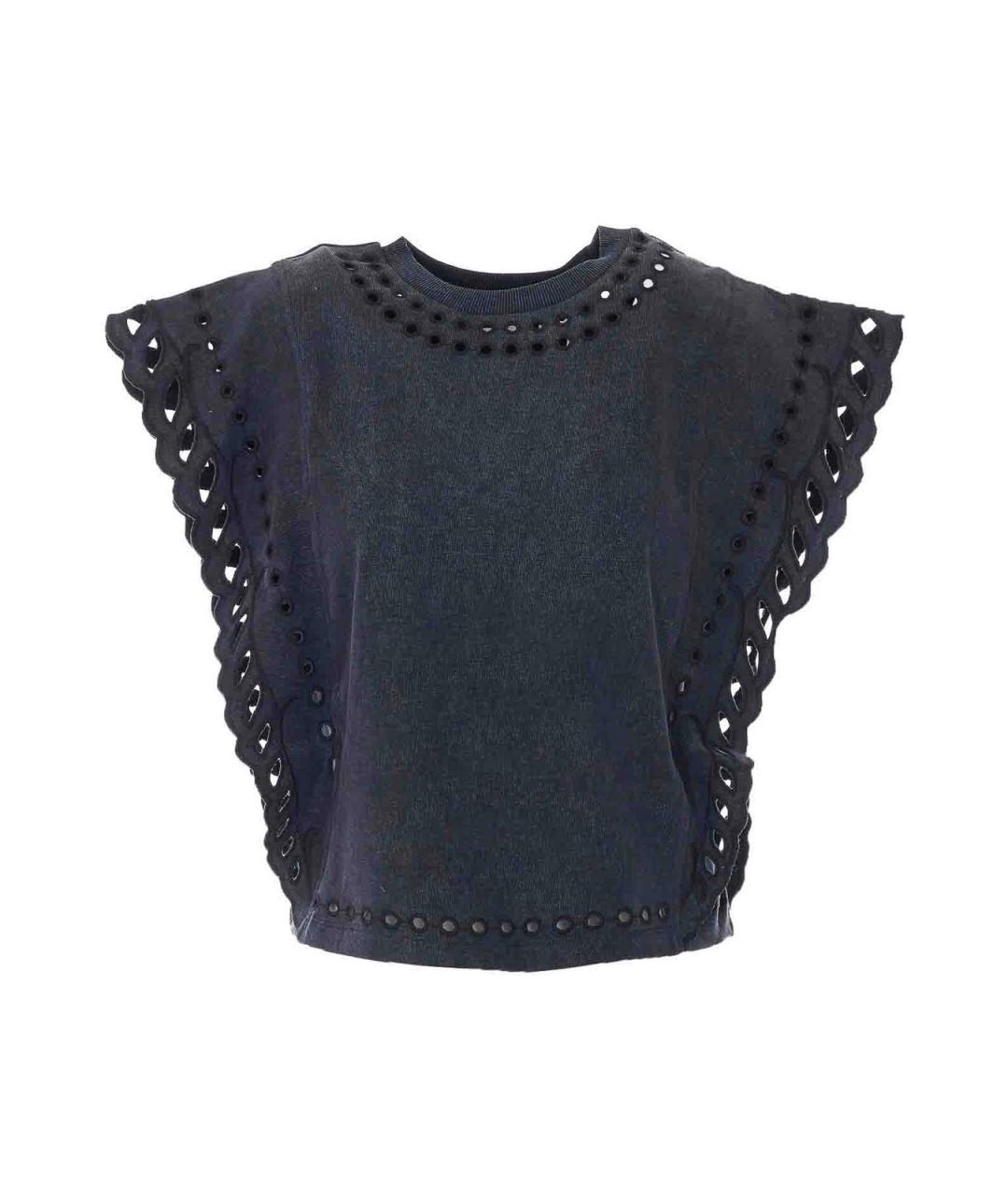 ISABEL MARANT Черная хлопковая футболка, фото 1