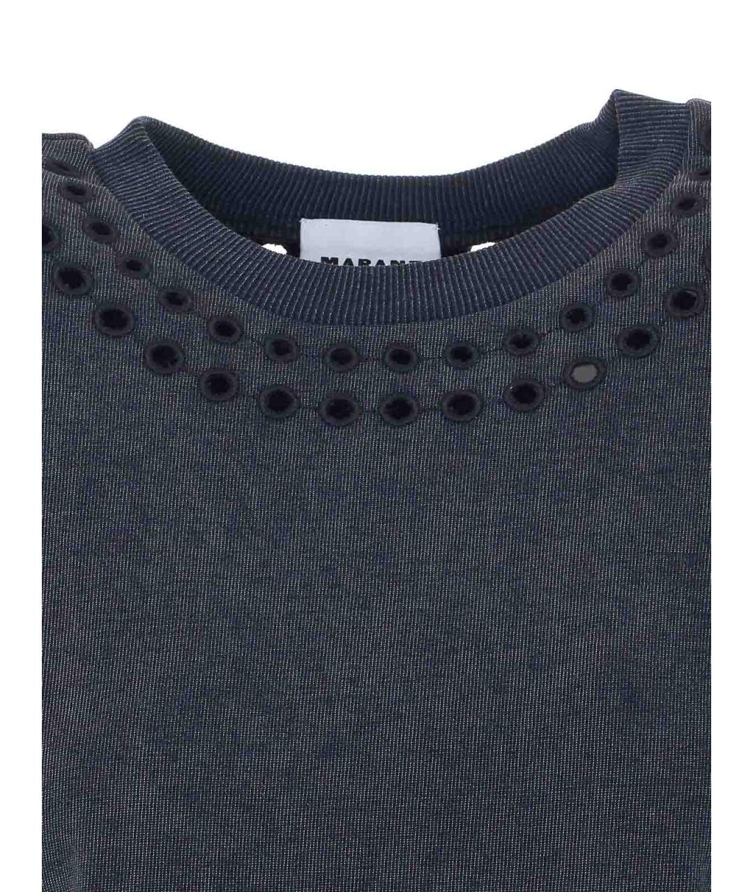 ISABEL MARANT Черная хлопковая футболка, фото 4