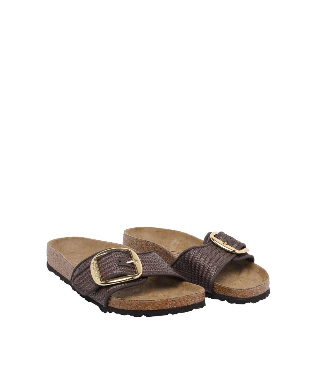 BIRKENSTOCK Коричневые шлепанцы, фото 2