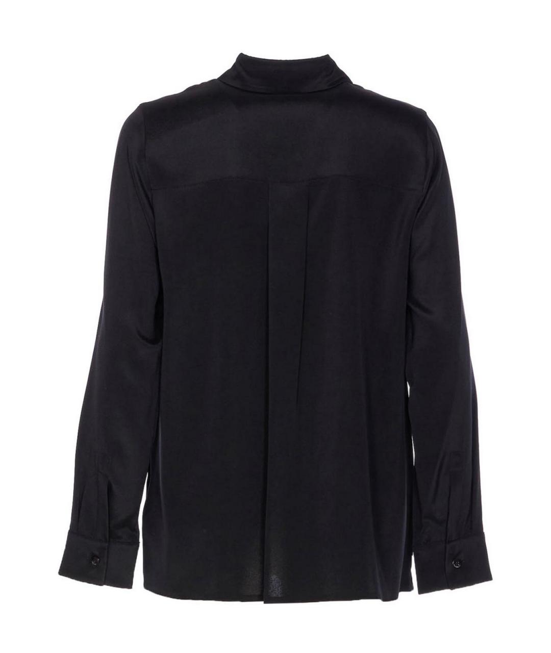 MAX MARA Черная шелковая рубашка, фото 2