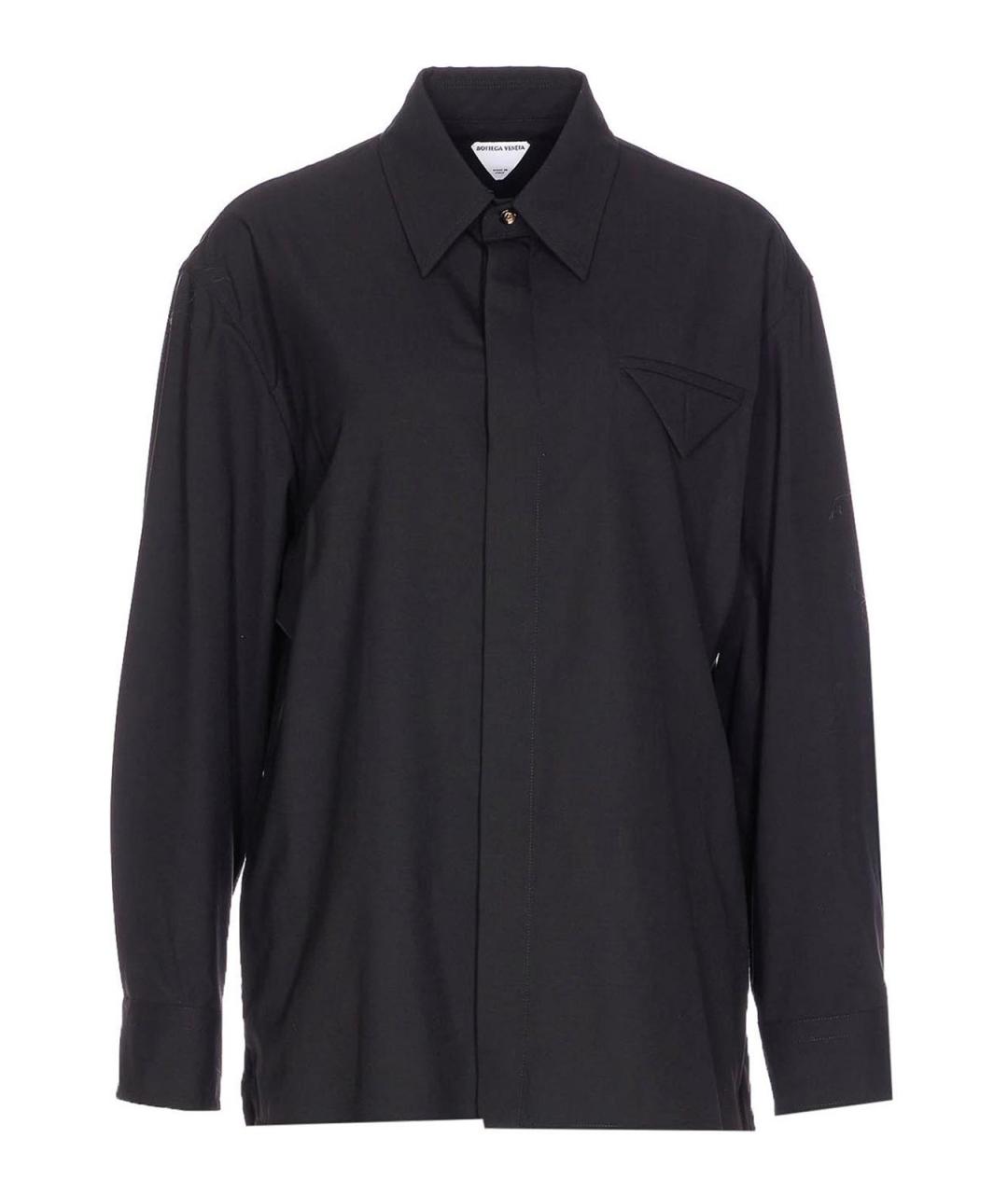 BOTTEGA VENETA Черная шерстяная рубашка, фото 1