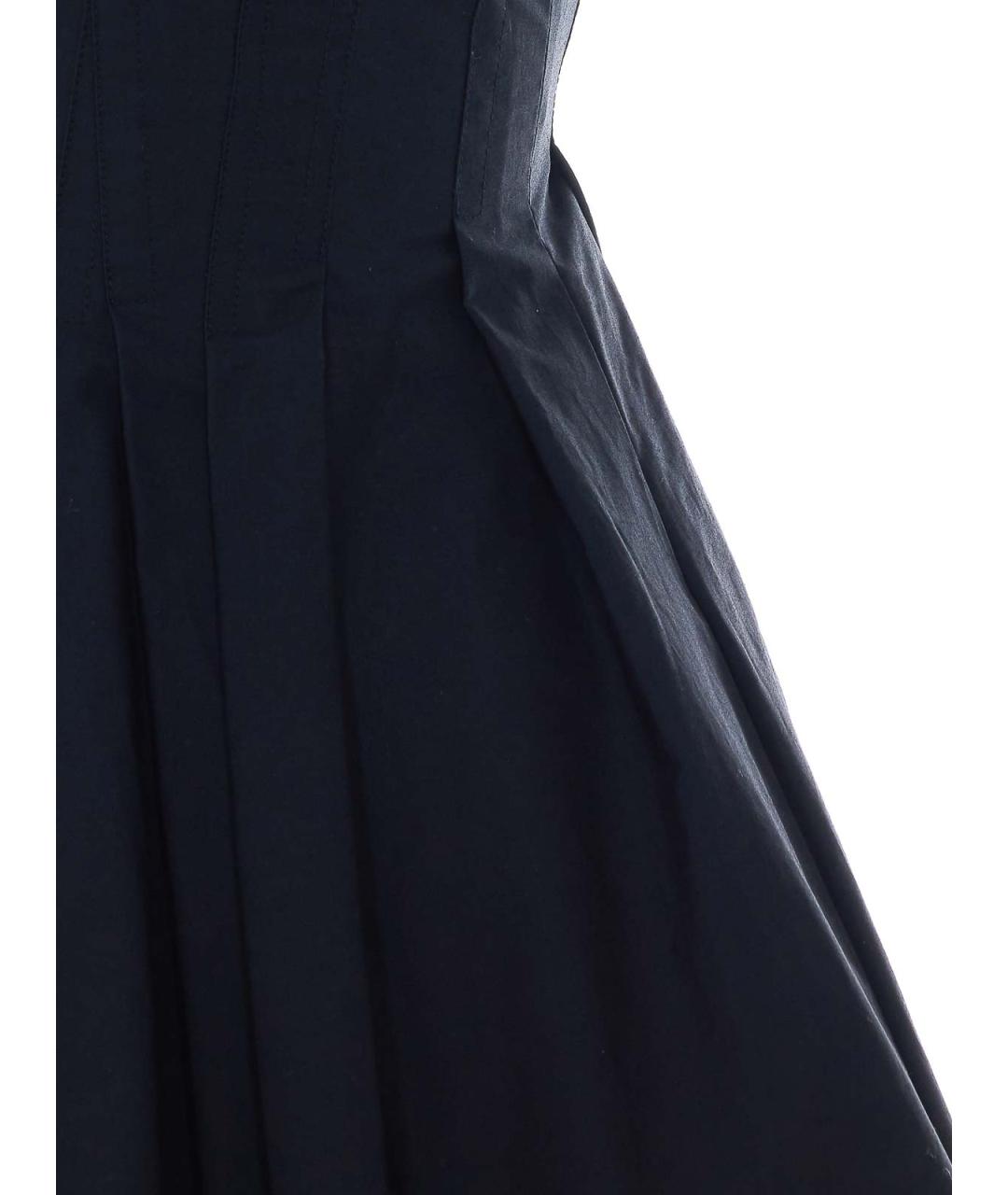 SPORTMAX Черное хлопковое повседневное платье, фото 3