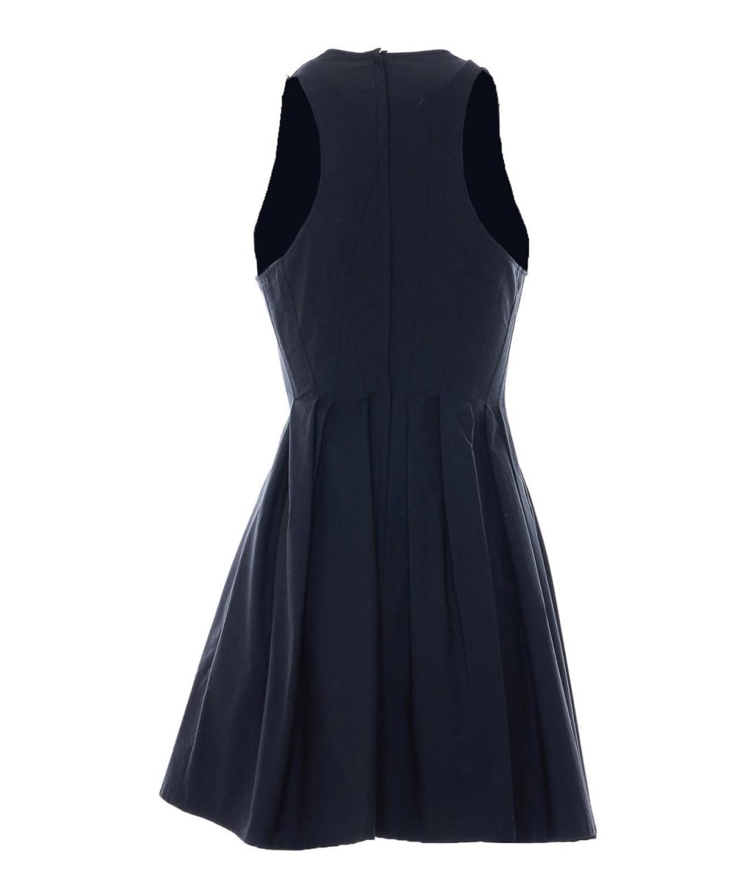 SPORTMAX Черное хлопковое повседневное платье, фото 2