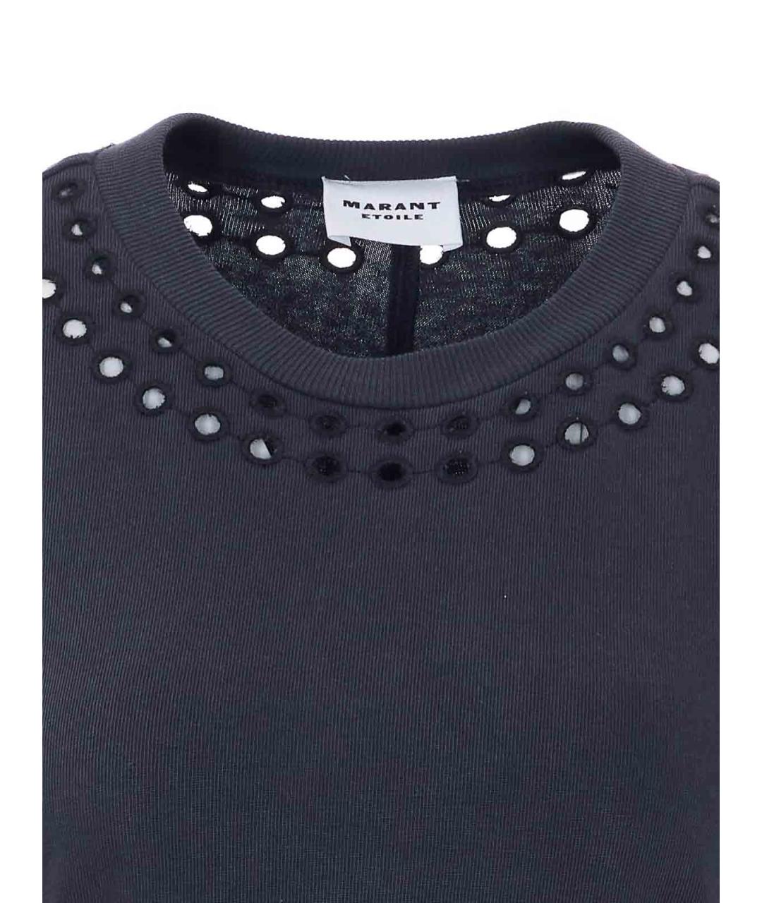 ISABEL MARANT Черное хлопковое повседневное платье, фото 4