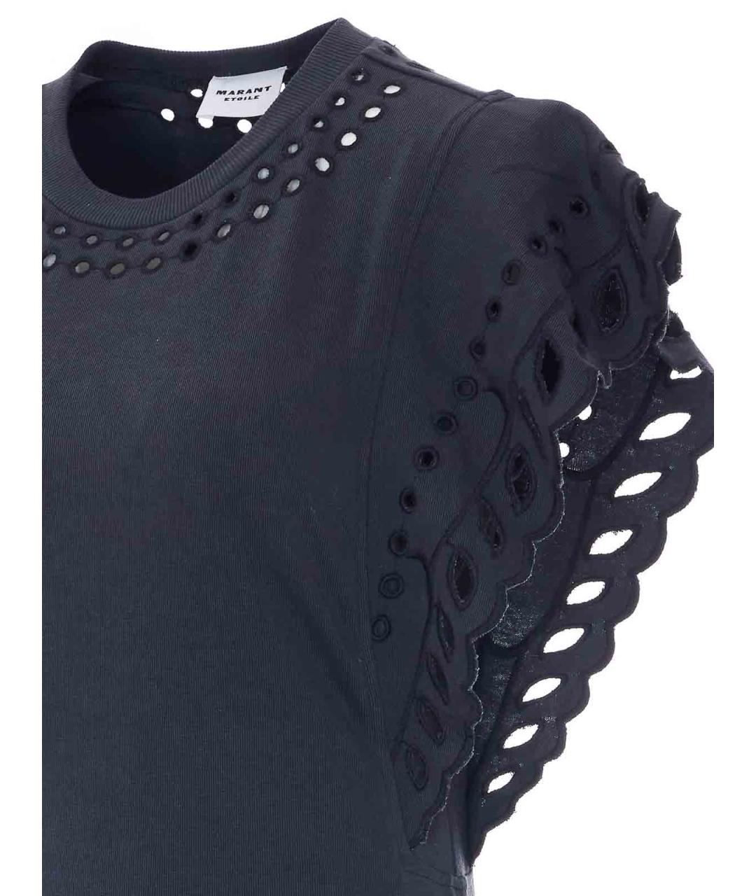 ISABEL MARANT Черное хлопковое повседневное платье, фото 3