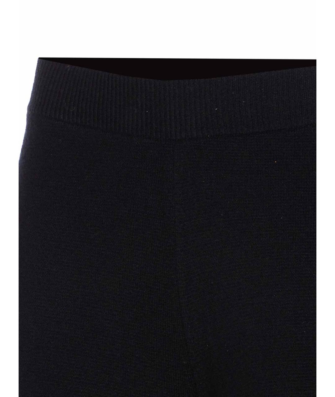 MAX MARA Черные кашемировые брюки широкие, фото 4