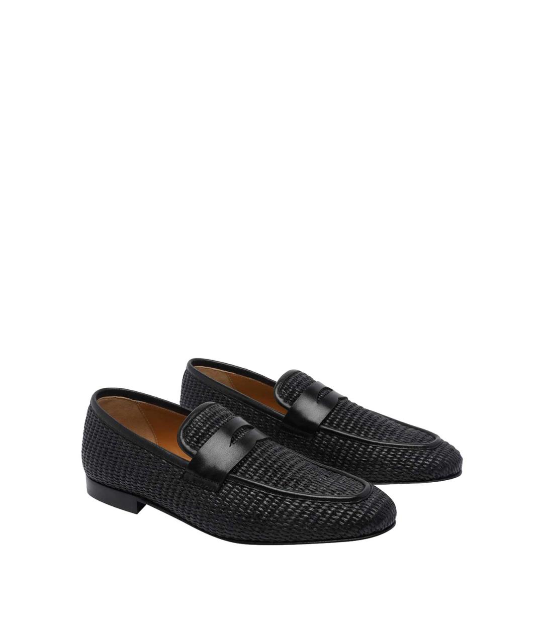 STUART WEITZMAN Черные кожаные лоферы, фото 2