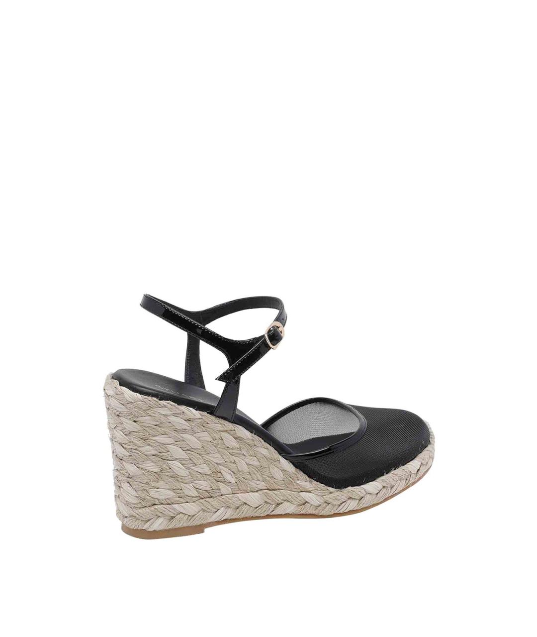 STUART WEITZMAN Черные текстильные босоножки, фото 3