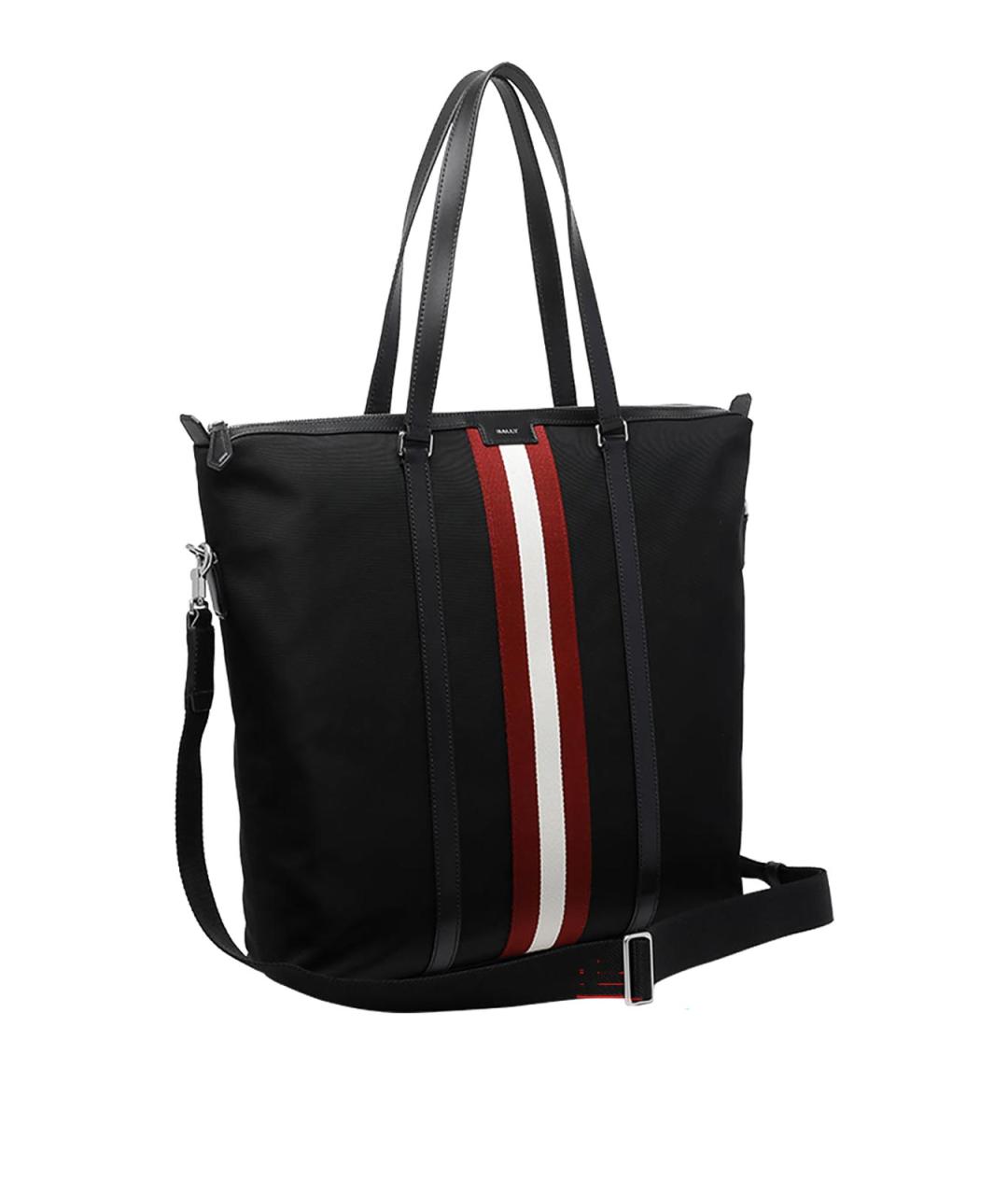 BALLY Черная тканевая сумка тоут, фото 2