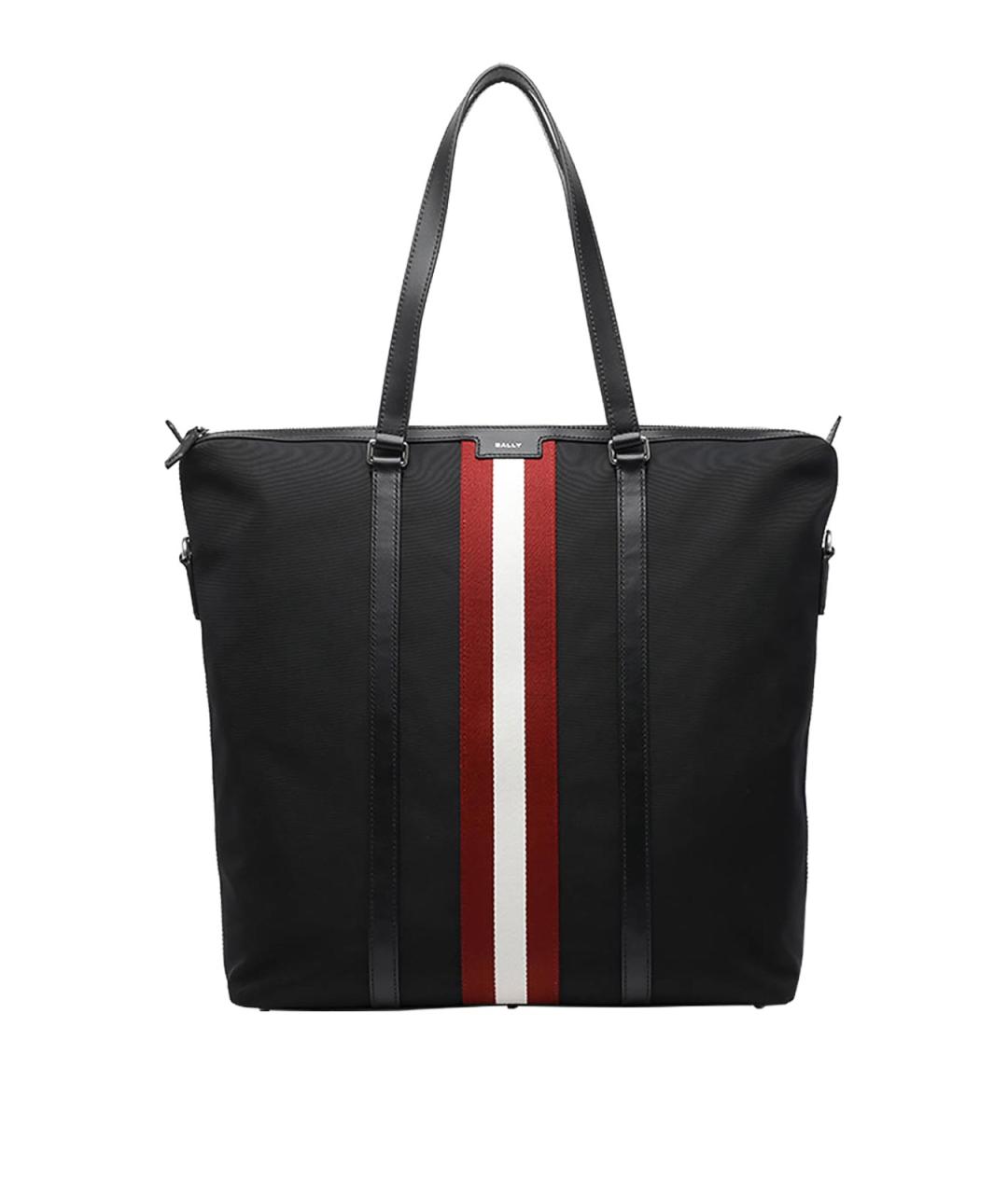 BALLY Черная тканевая сумка тоут, фото 1
