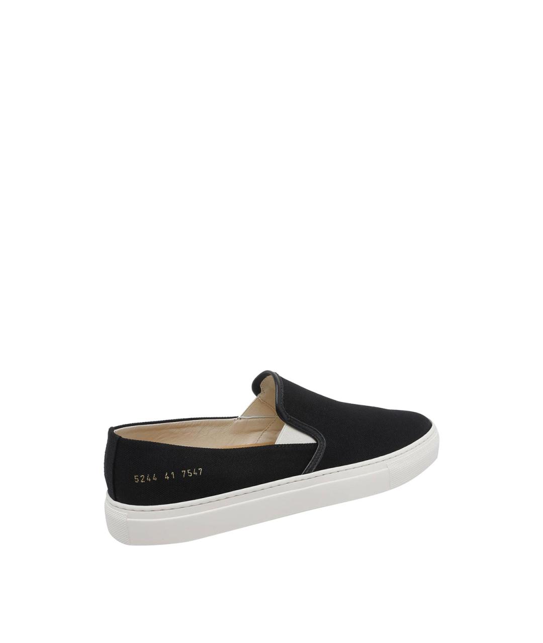 COMMON PROJECTS Черные текстильные слипоны, фото 3
