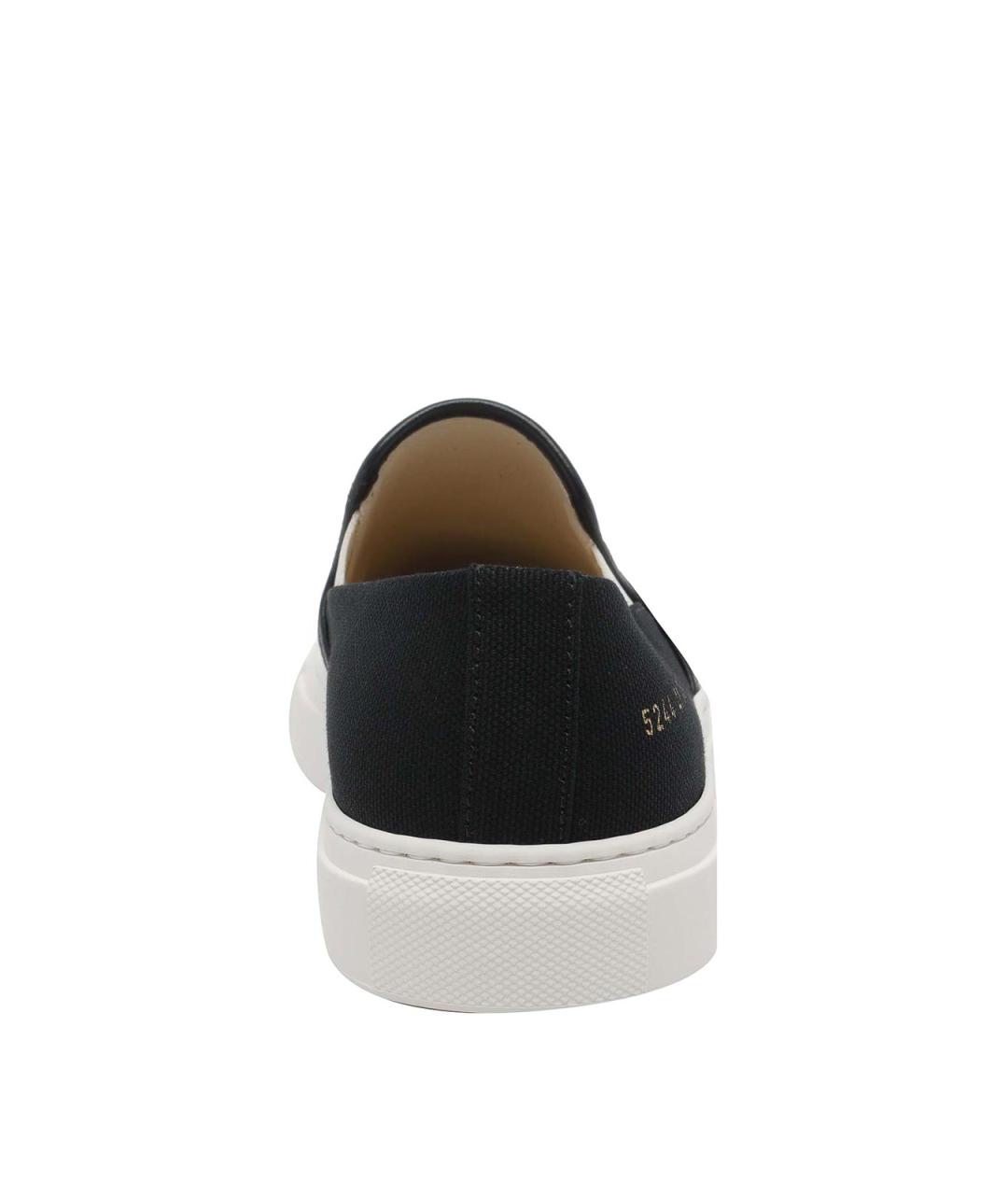 COMMON PROJECTS Черные текстильные слипоны, фото 4