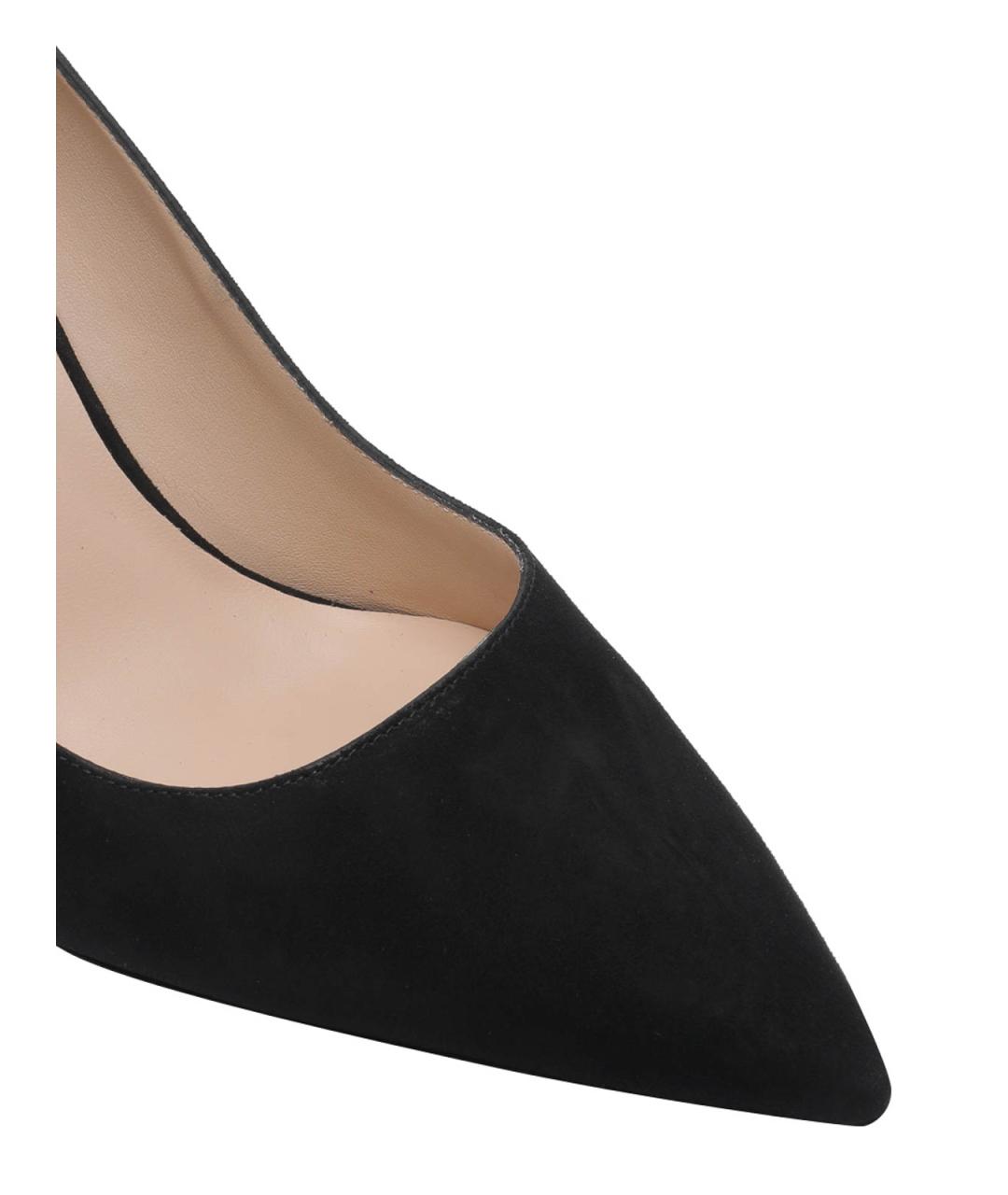STUART WEITZMAN Черные замшевые туфли, фото 4