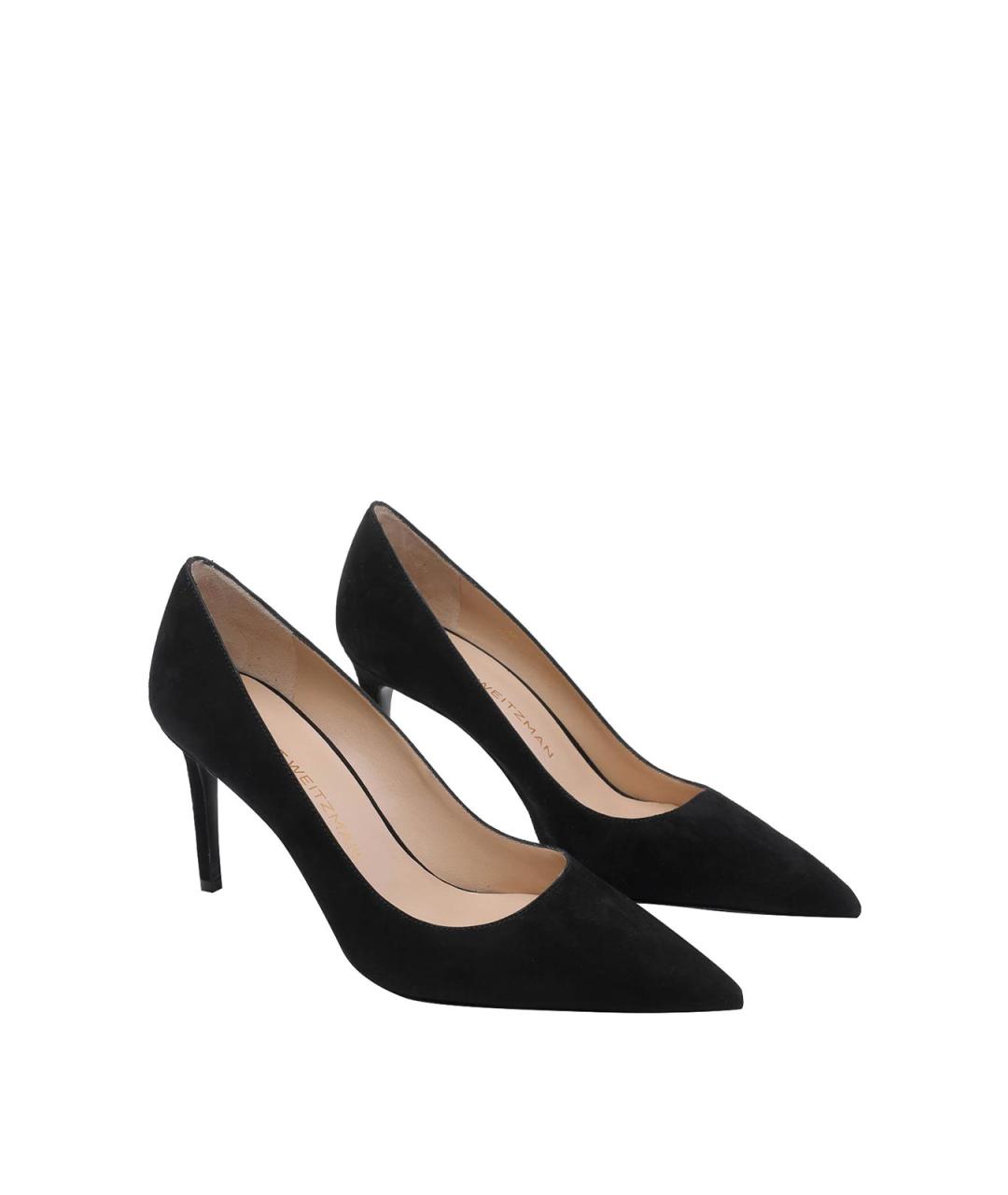 STUART WEITZMAN Черные замшевые туфли, фото 2