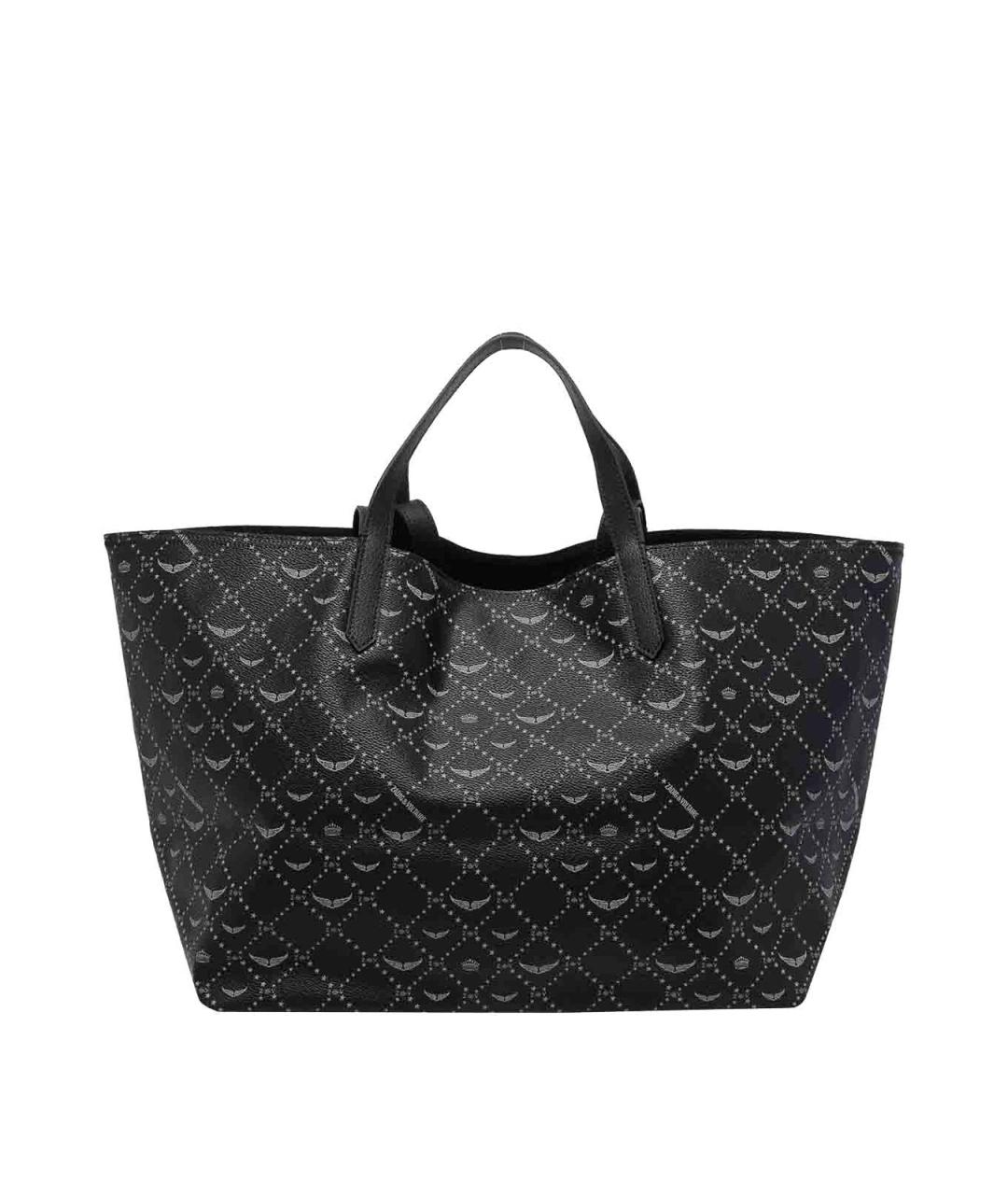 ZADIG & VOLTAIRE Черная синтетическая сумка тоут, фото 3