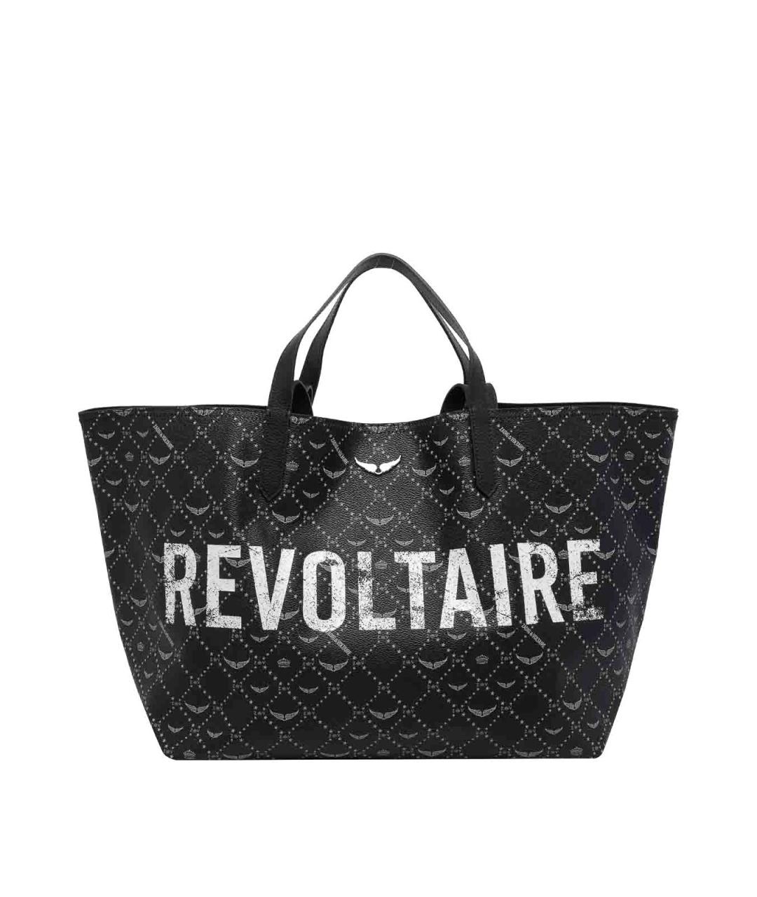 ZADIG & VOLTAIRE Черная синтетическая сумка тоут, фото 1