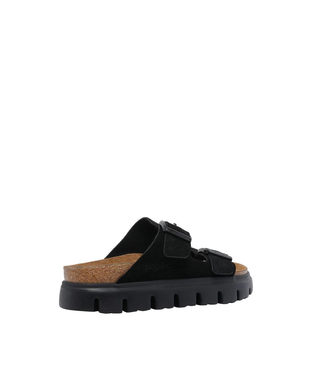 BIRKENSTOCK Черные замшевые шлепанцы, фото 3