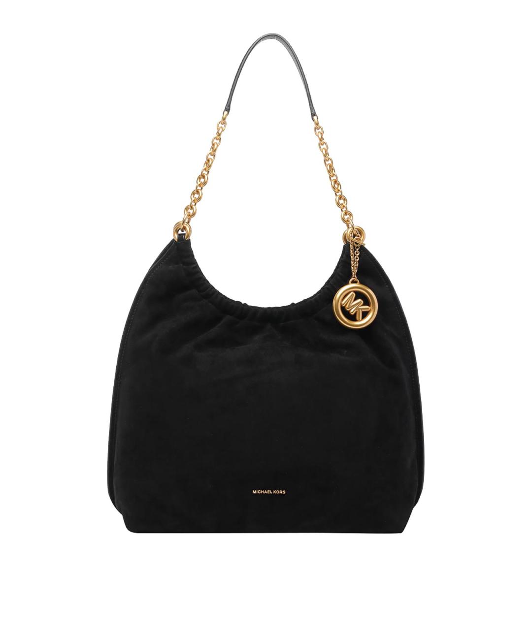 MICHAEL MICHAEL KORS Черная кожаная сумка через плечо, фото 1