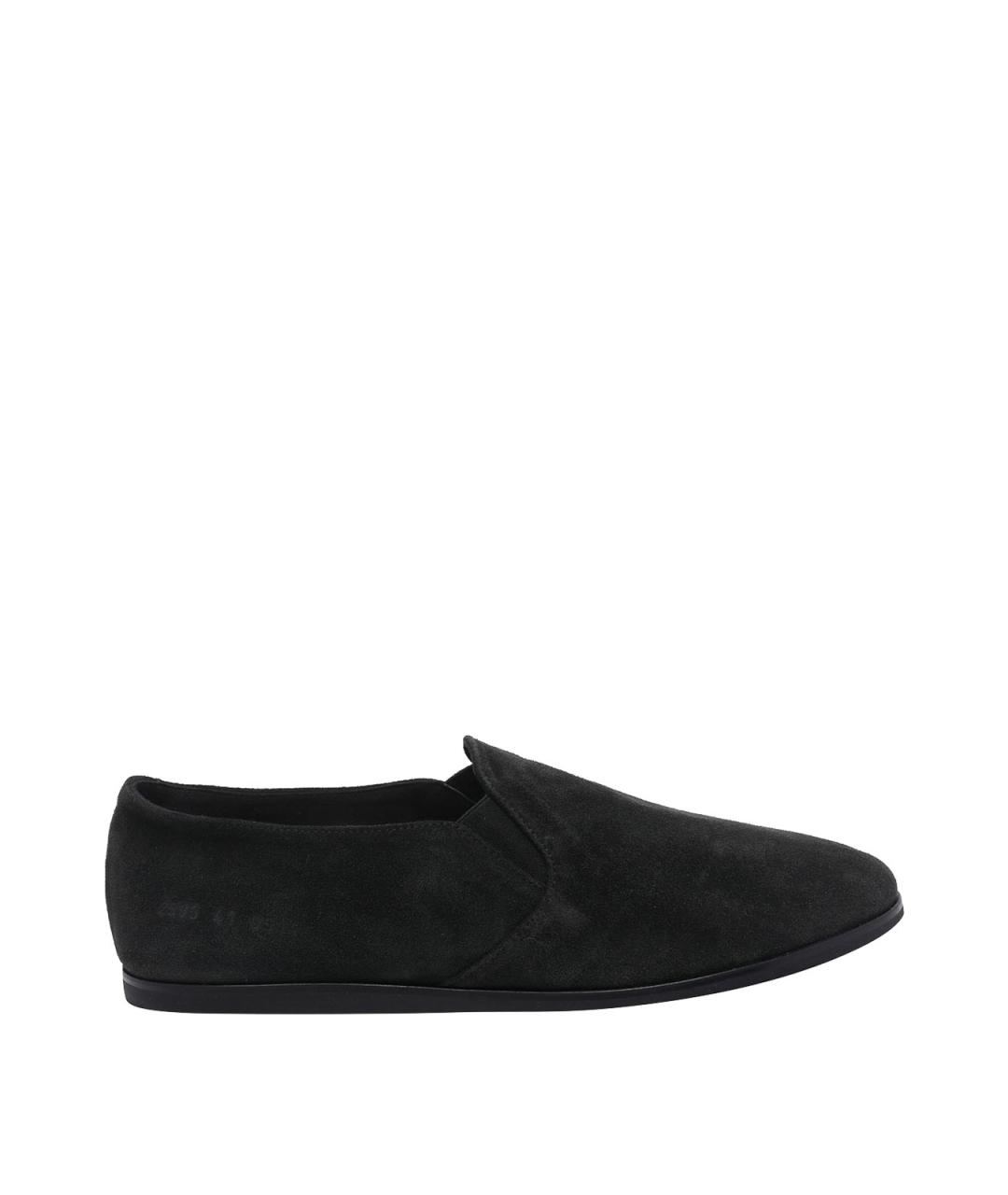 COMMON PROJECTS Черные замшевые лоферы, фото 1