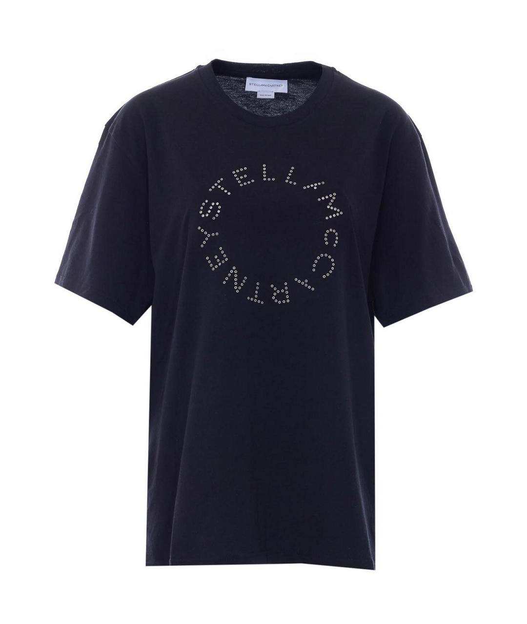 STELLA MCCARTNEY Черная хлопковая футболка, фото 1