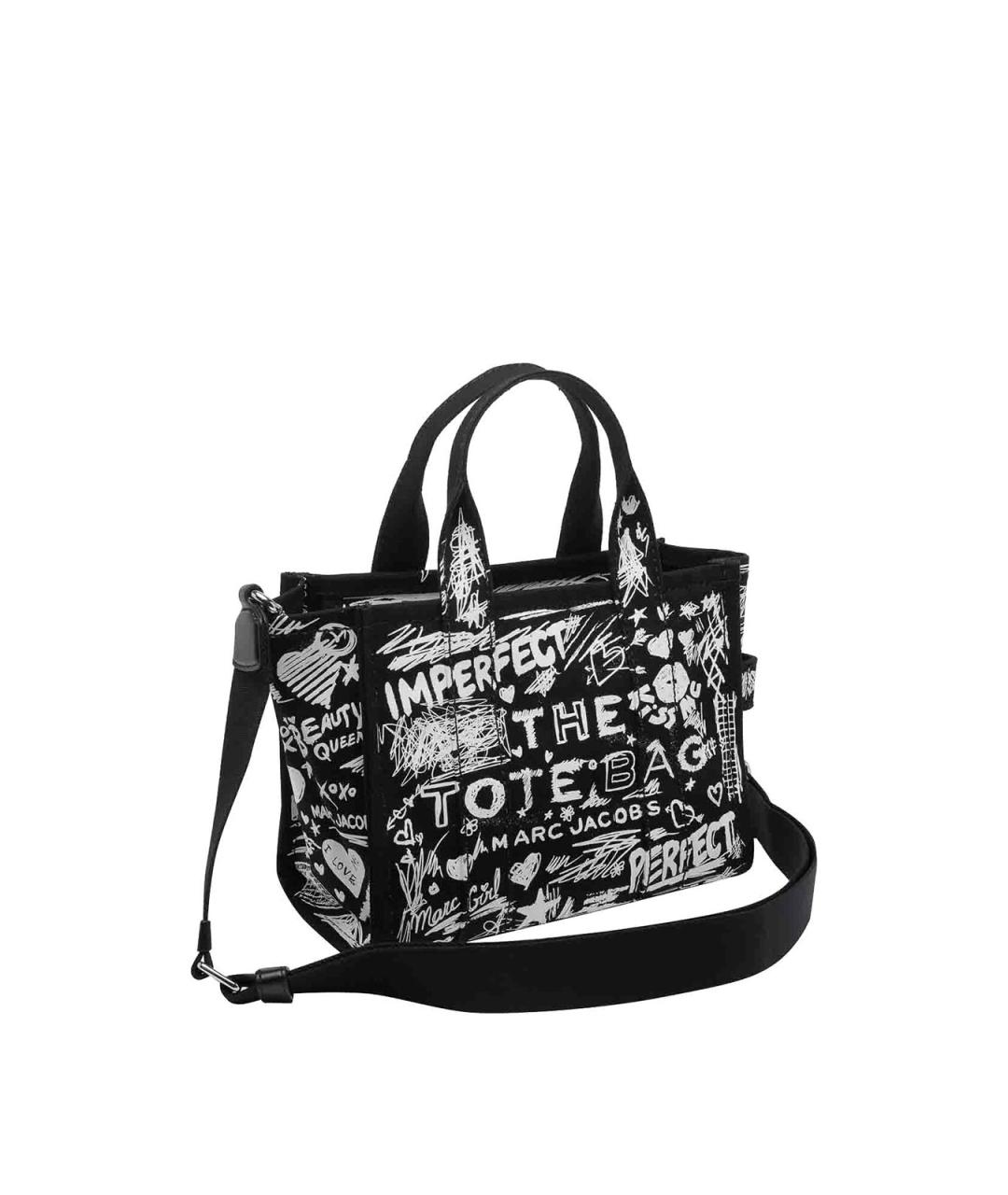 MARC JACOBS Черная тканевая сумка тоут, фото 2
