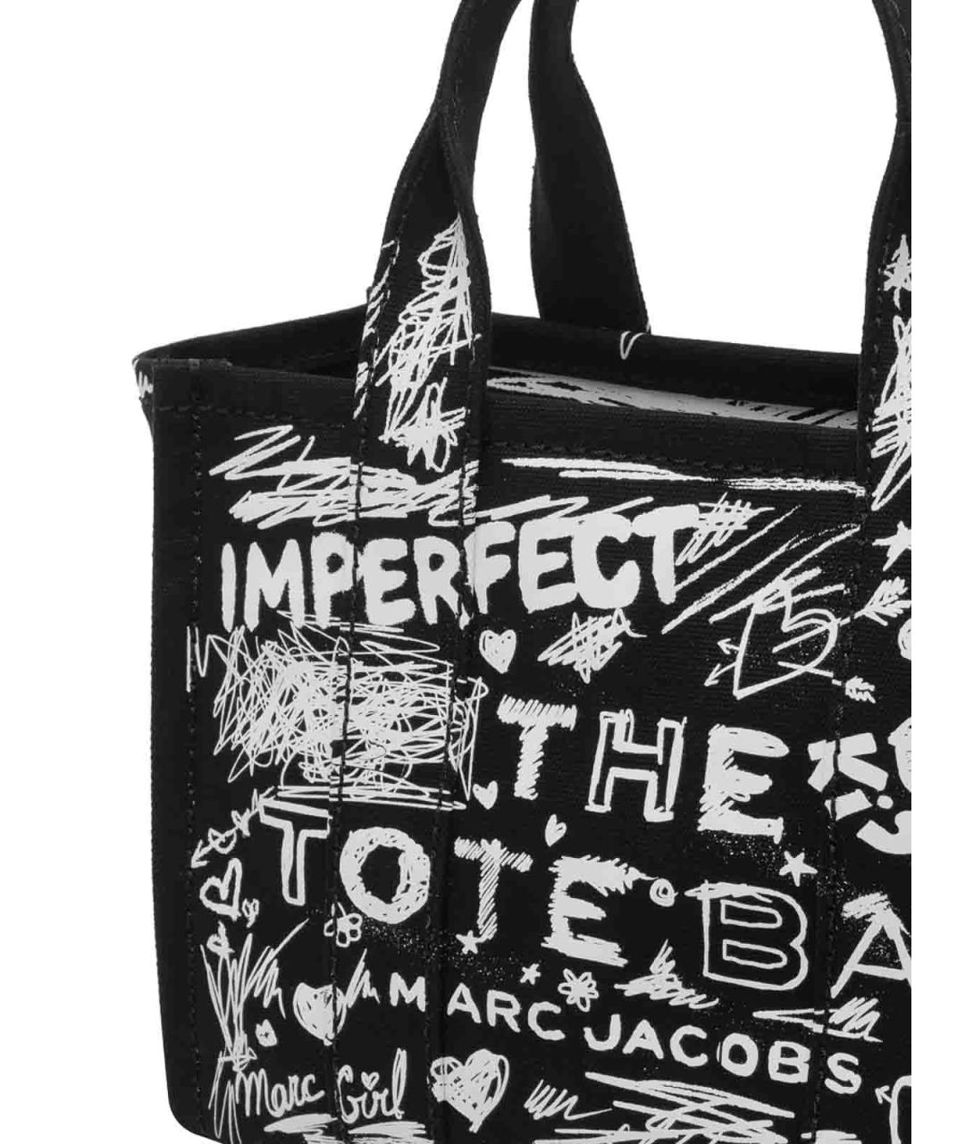 MARC JACOBS Черная тканевая сумка тоут, фото 4