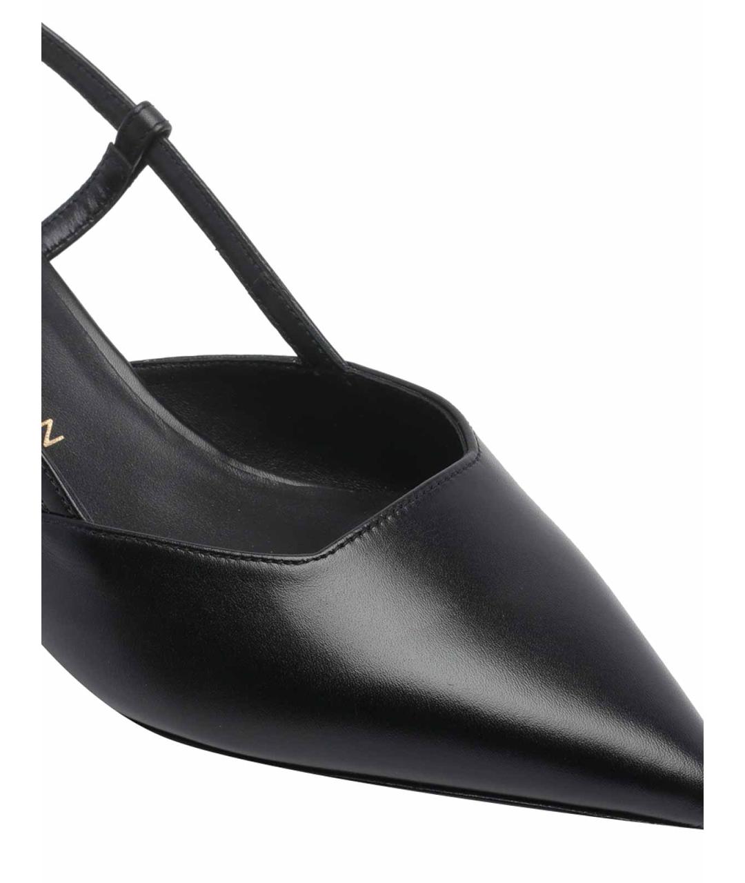 STUART WEITZMAN Черные кожаные туфли, фото 4