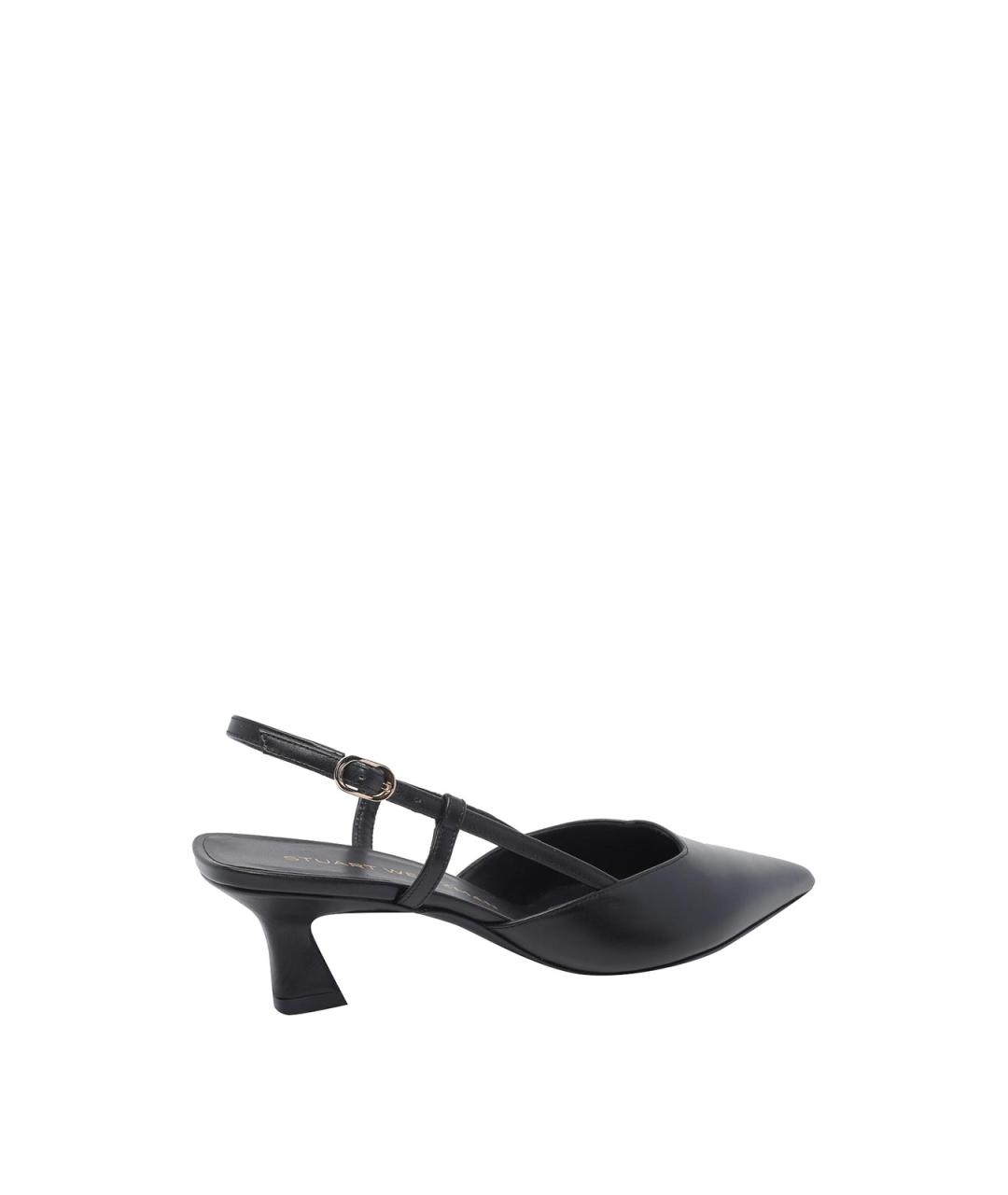 STUART WEITZMAN Черные кожаные туфли, фото 3