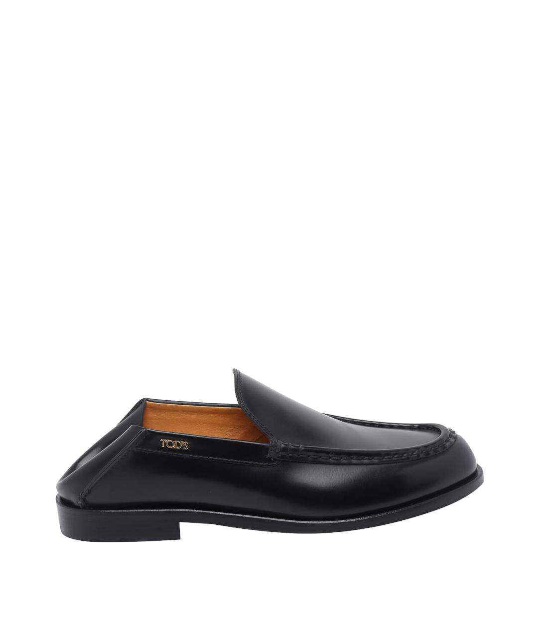 TOD'S Черные кожаные лоферы, фото 4