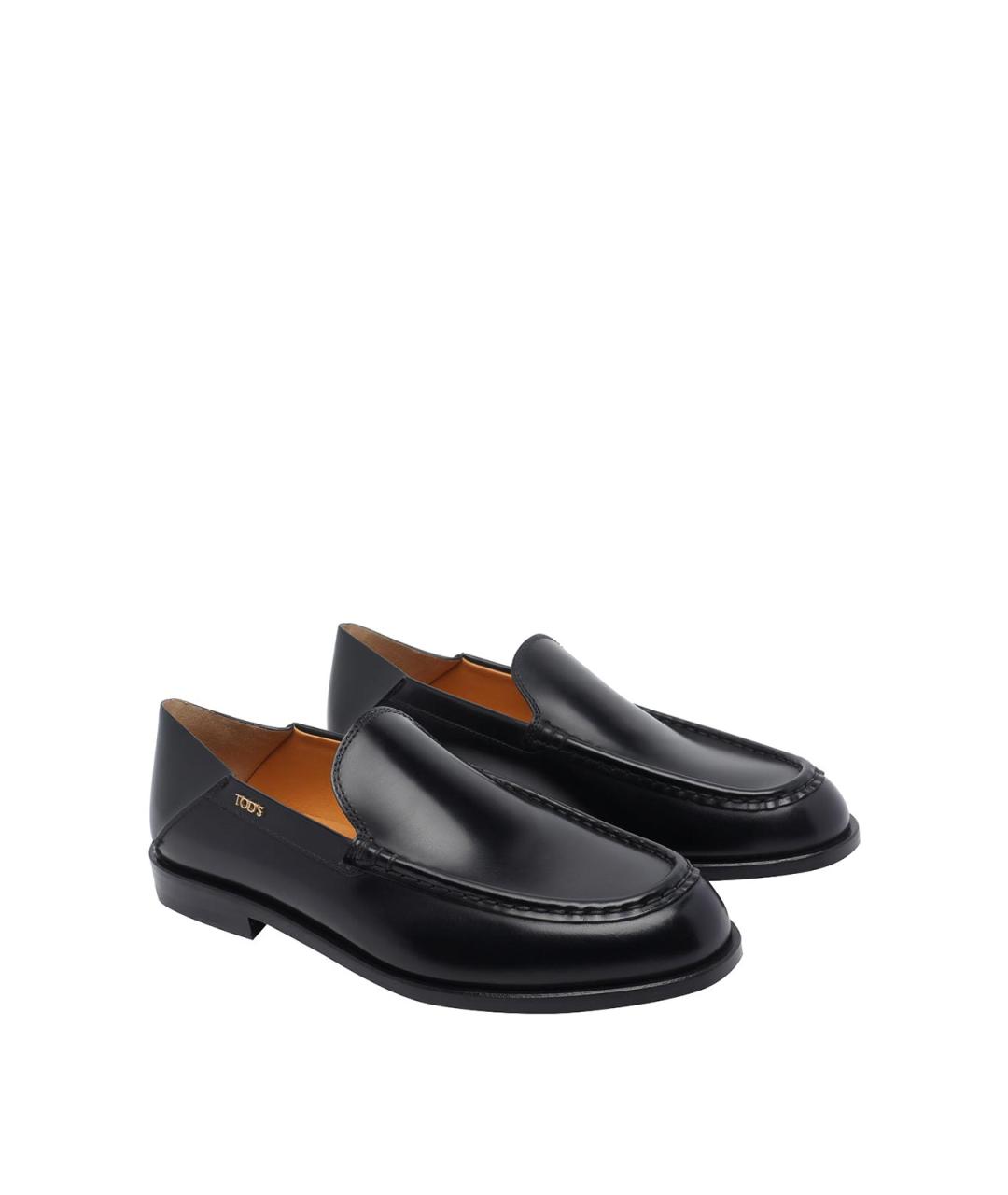 TOD'S Черные кожаные лоферы, фото 2