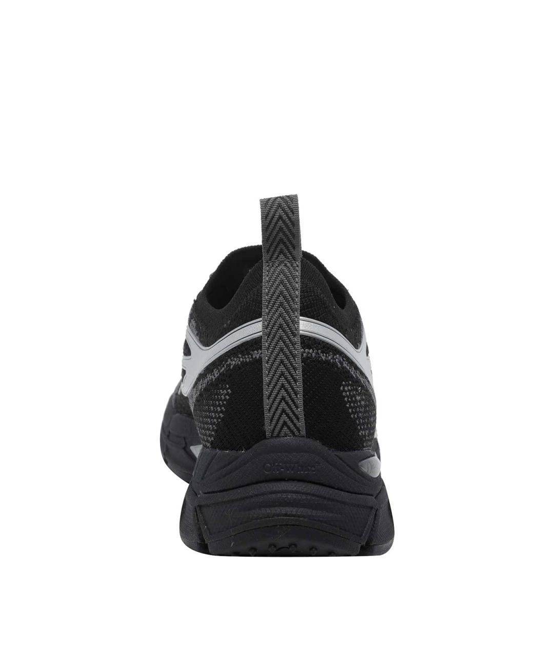OFF-WHITE Черные резиновые низкие кроссовки / кеды, фото 4