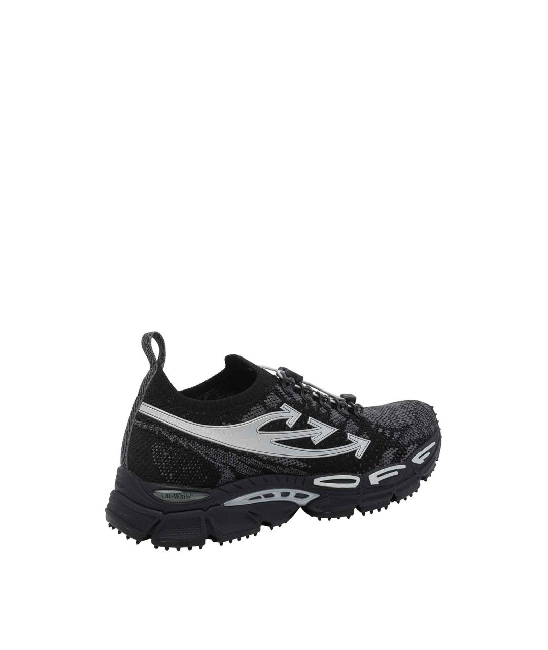 OFF-WHITE Черные резиновые низкие кроссовки / кеды, фото 3