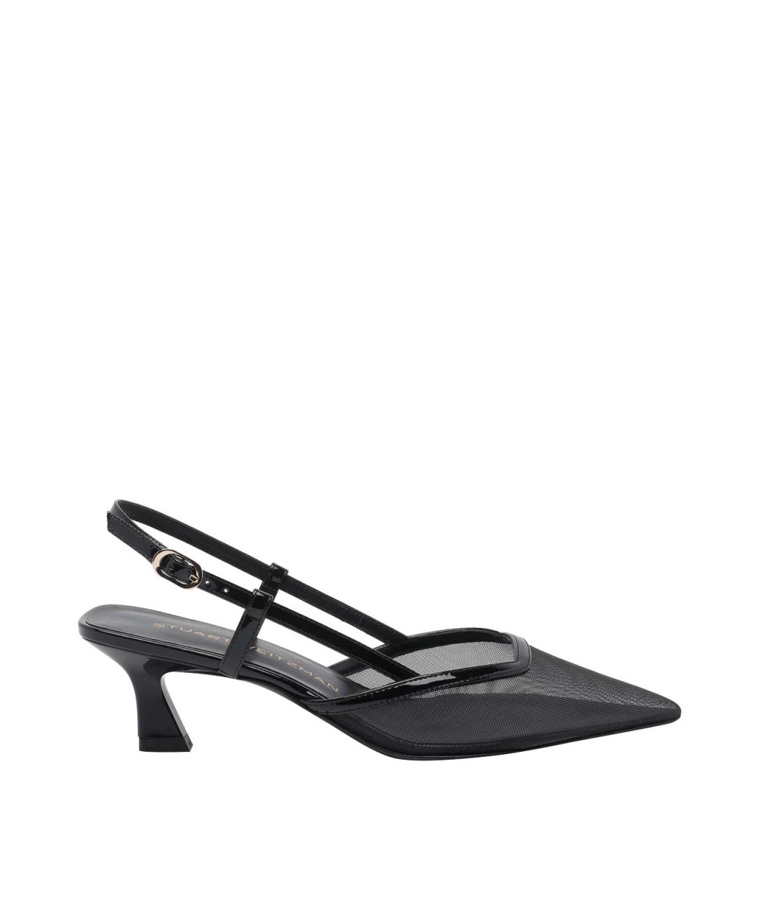 STUART WEITZMAN Черные кожаные туфли, фото 1