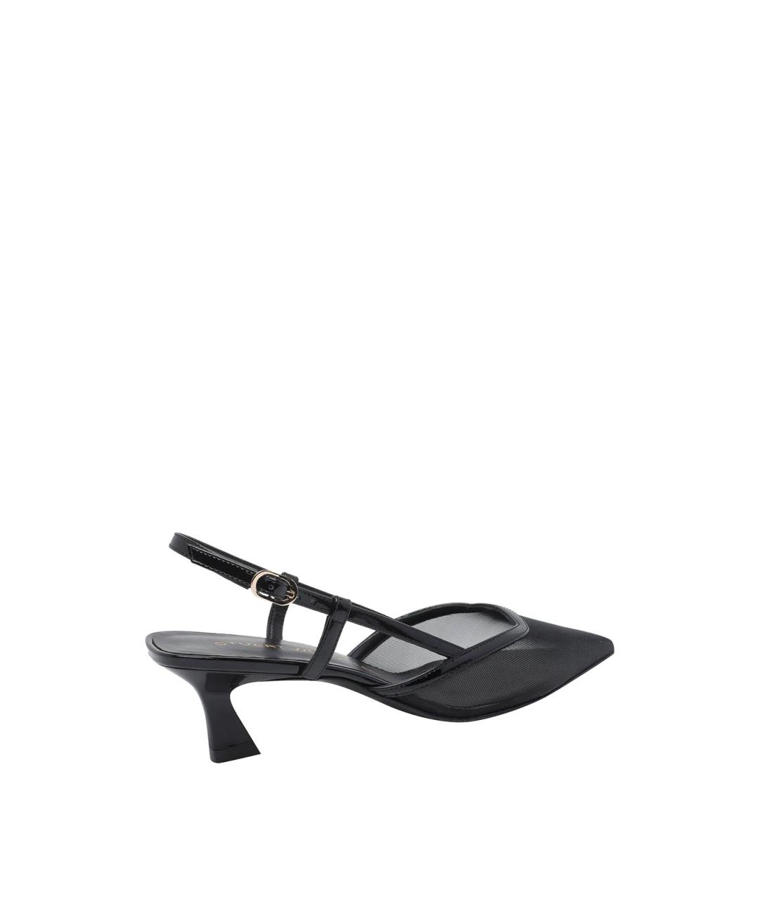 STUART WEITZMAN Черные кожаные туфли, фото 3