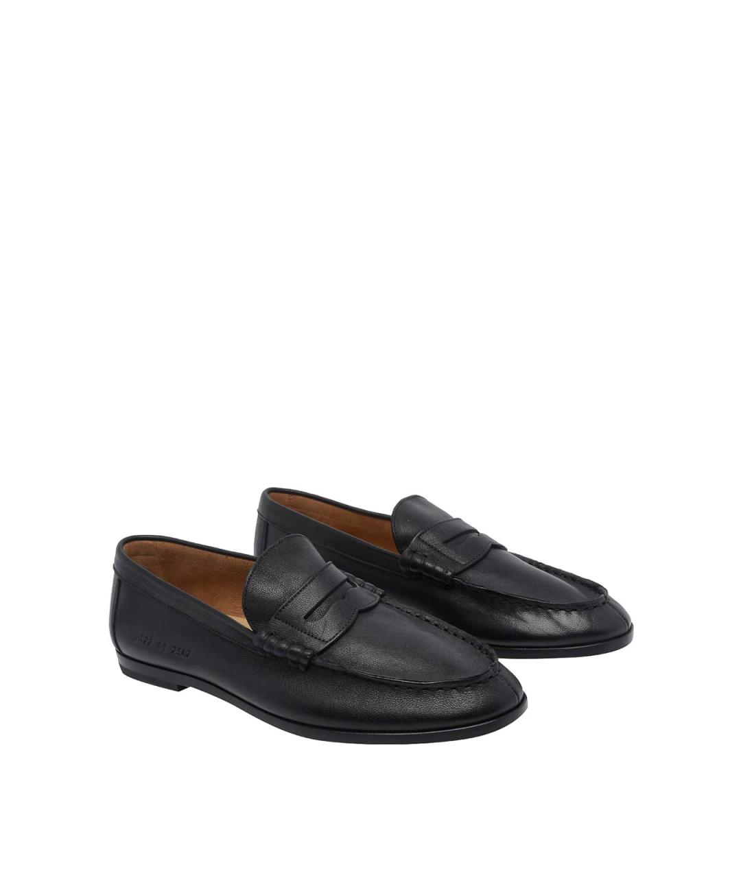 COMMON PROJECTS Черные кожаные лоферы, фото 2