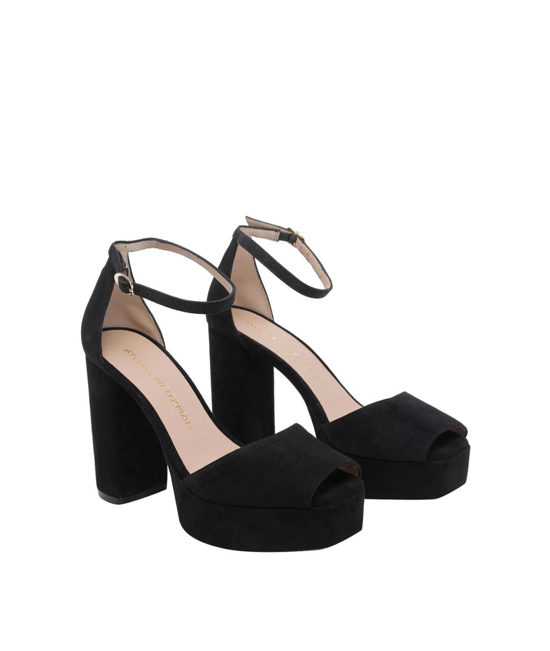 STUART WEITZMAN Черные замшевые туфли, фото 2