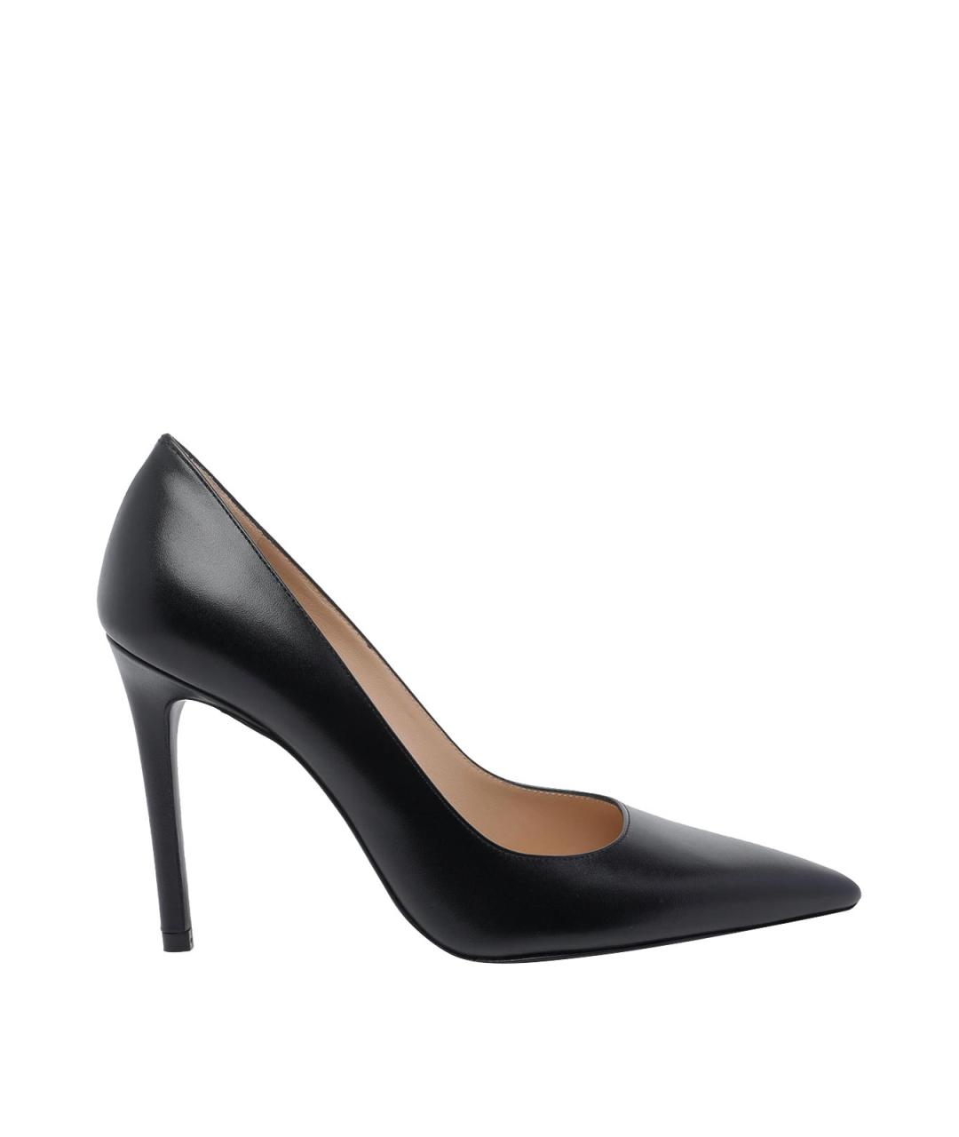 STUART WEITZMAN Черные кожаные туфли, фото 1