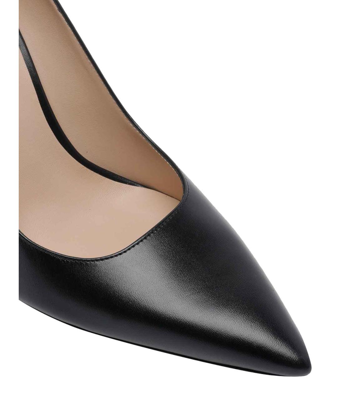 STUART WEITZMAN Черные кожаные туфли, фото 4